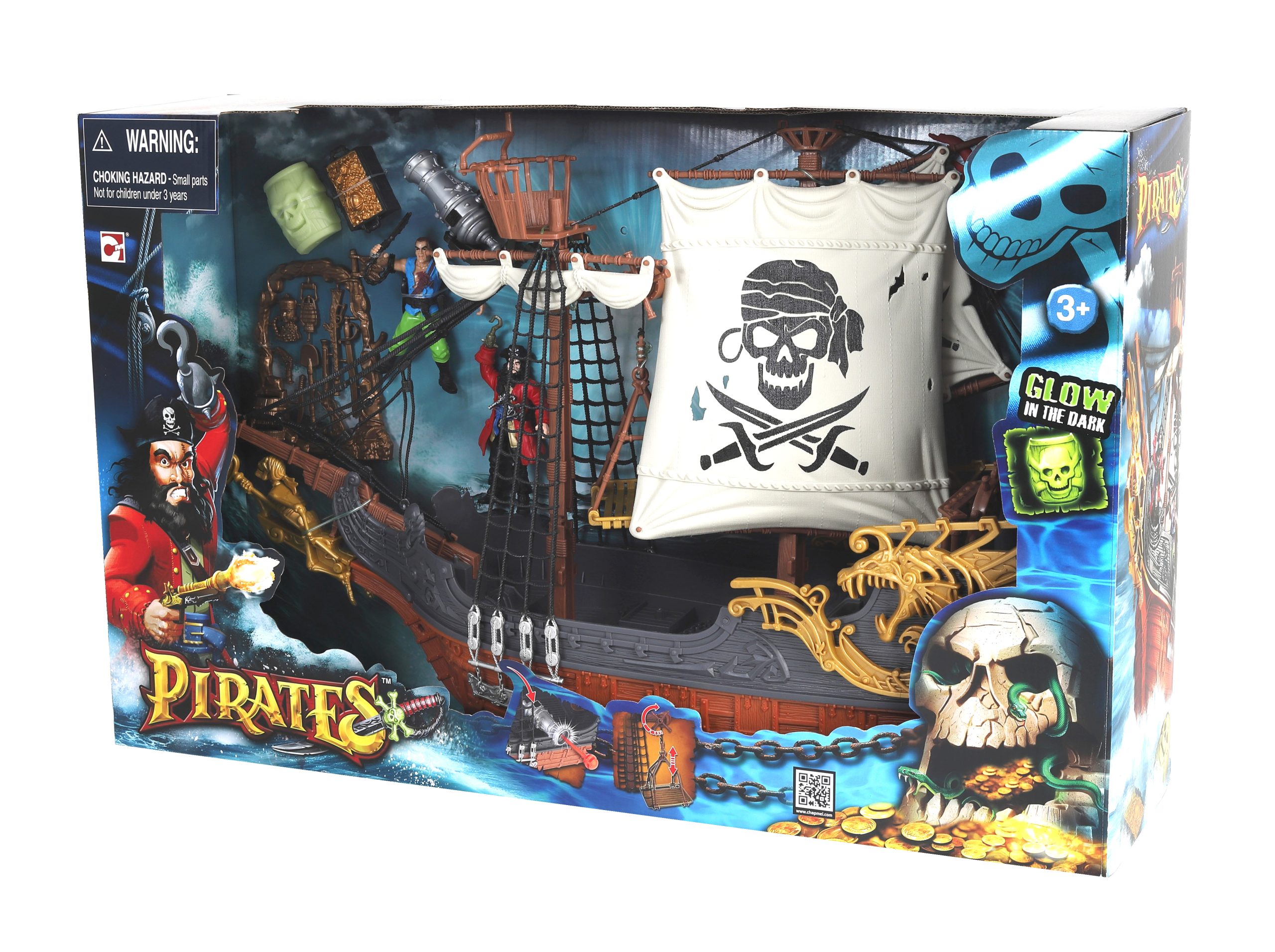 Chap Mei – Žaidimų rinkinys Pirates Deluxe Captain Ship, 505219 - Image 2