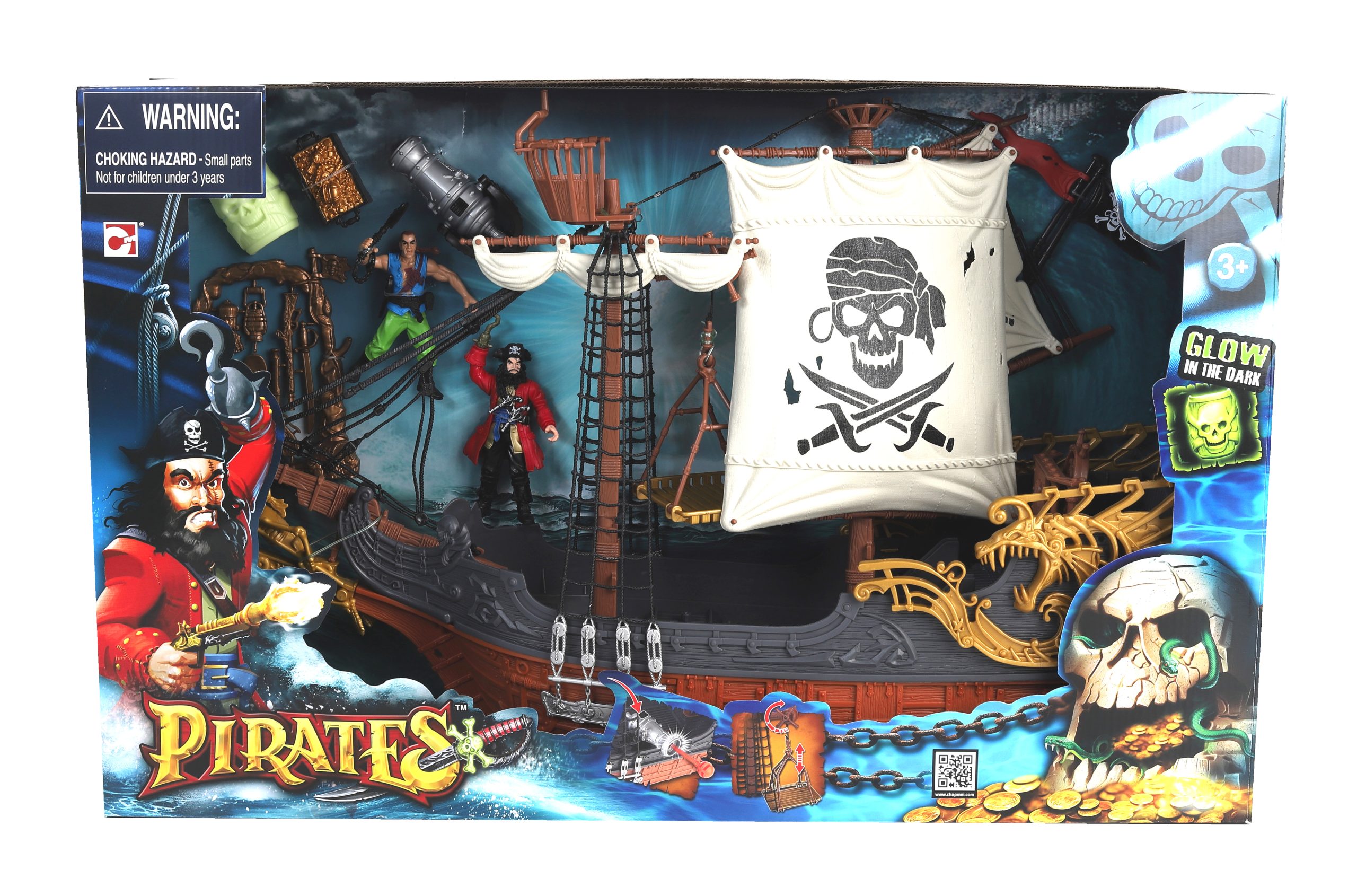 Chap Mei – Žaidimų rinkinys Pirates Deluxe Captain Ship, 505219 - Image 3