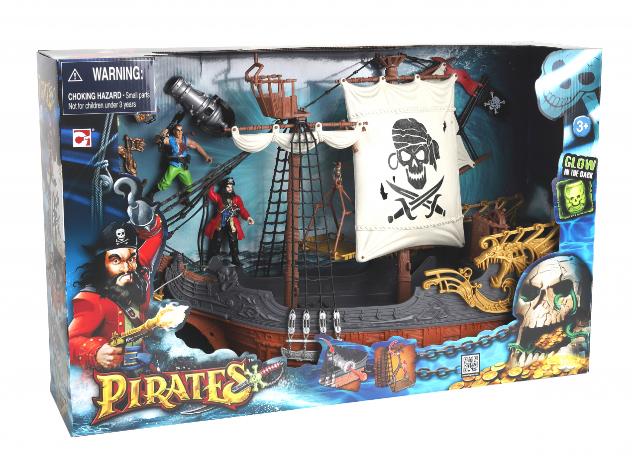 Chap Mei – Žaidimų rinkinys Pirates Deluxe Captain Ship, 505219