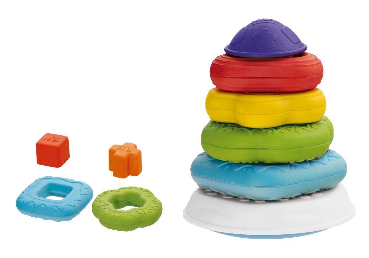 Chicco – Žiedų bokštas „Du viename“