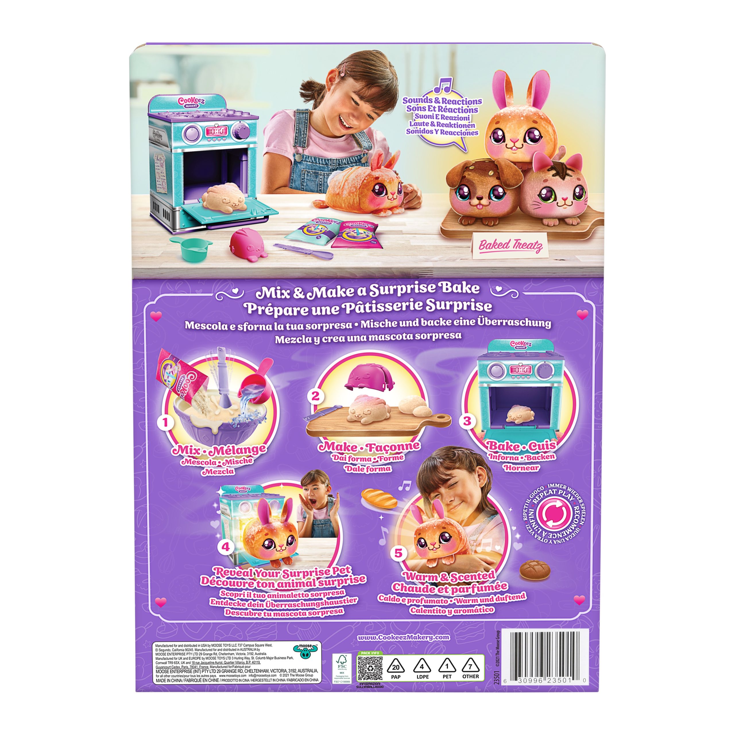 Cookeez Makery - Interaktyvus rinkinys „Orkaitė“, violetinis - Image 7