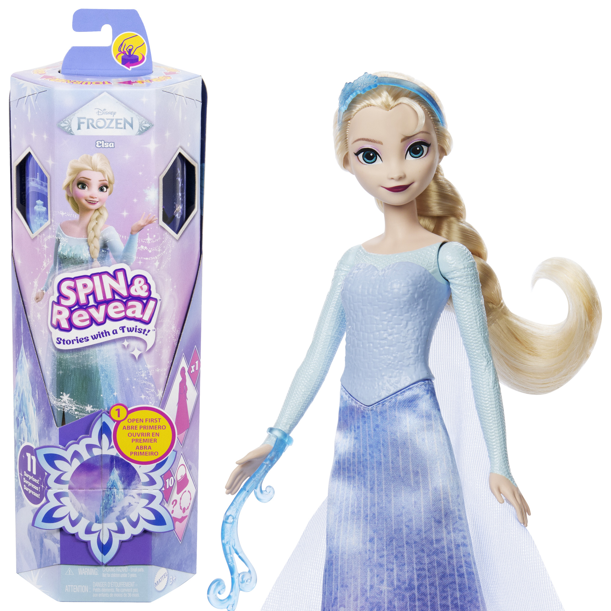 Frozen - Spin & Reveal Elzos siurprizų rinkinys