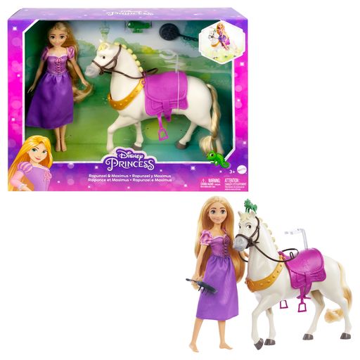 Disney Princess - Lėlės Rapunzel ir žirgo rinkinys, HLW23