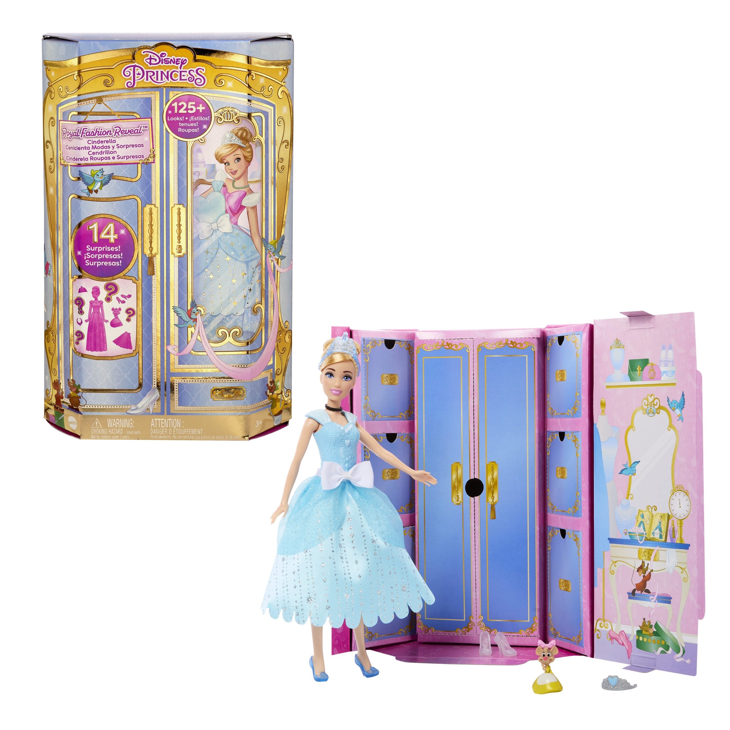 Disney Princess - Lėlės Cinderella siurprizų rinkinys, HMK53