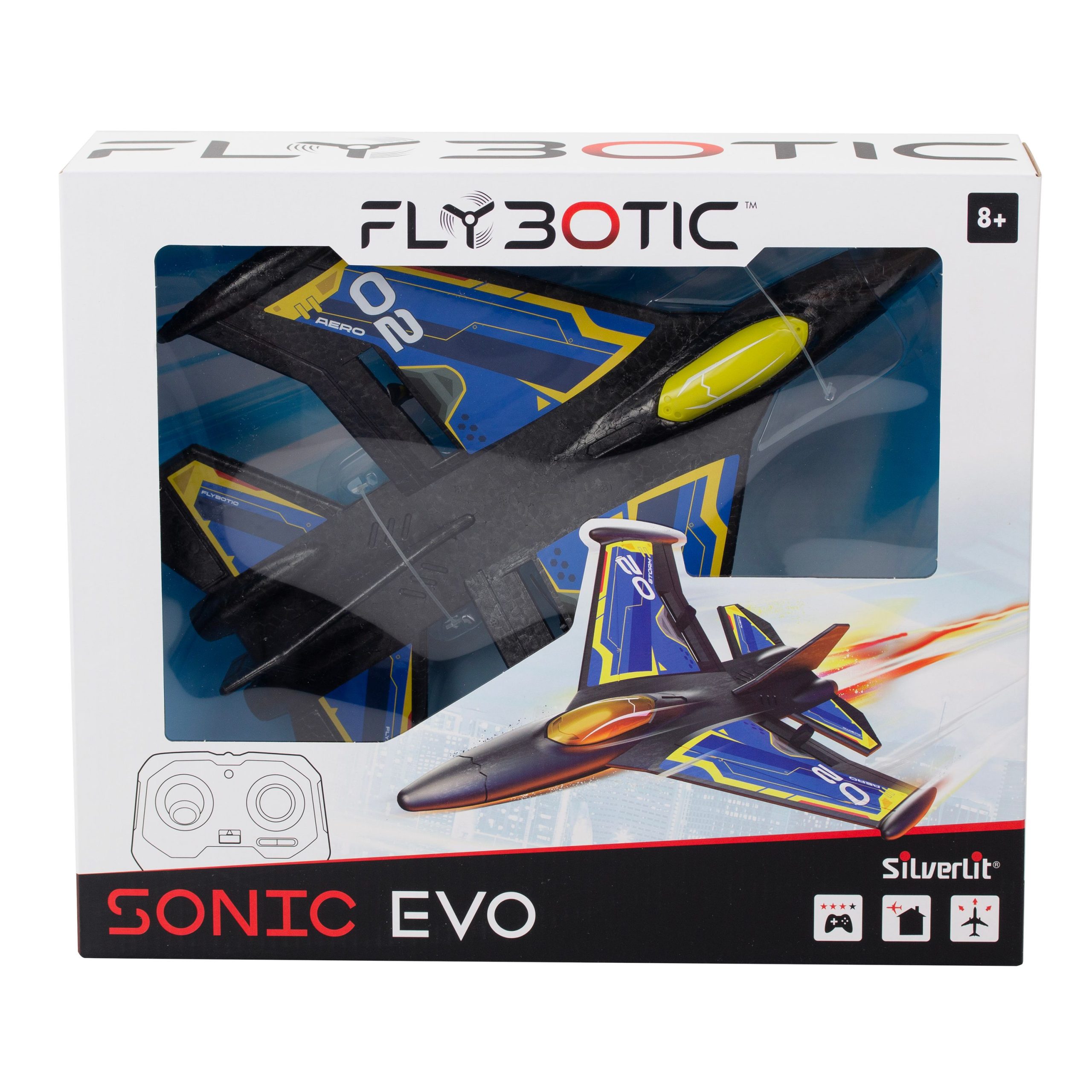 Silverlit – Flybotic RC lėktuvas „Sonic Evo“ - 31 cm
