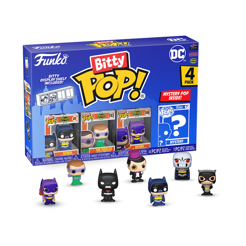 Batman - Figūrėlių rinkinys DC, Funko Bitty Pop
