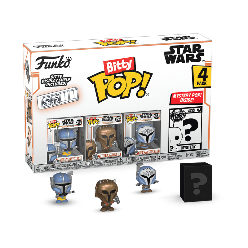 Star Wars - Figūrėlių rinkinys The Mandalorian, Funko Bitty Pop