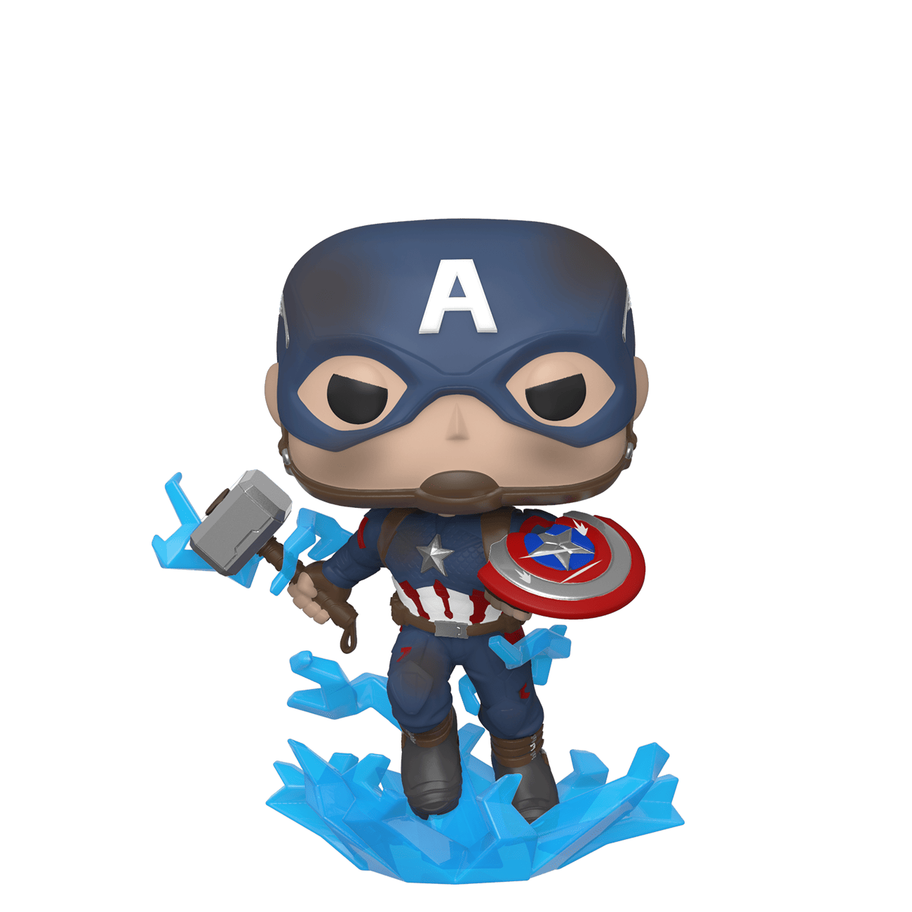 Avengers - Vinilinė figūrėlė Captain America with Broken shield and Mjölnir, Funko Pop - Image 2