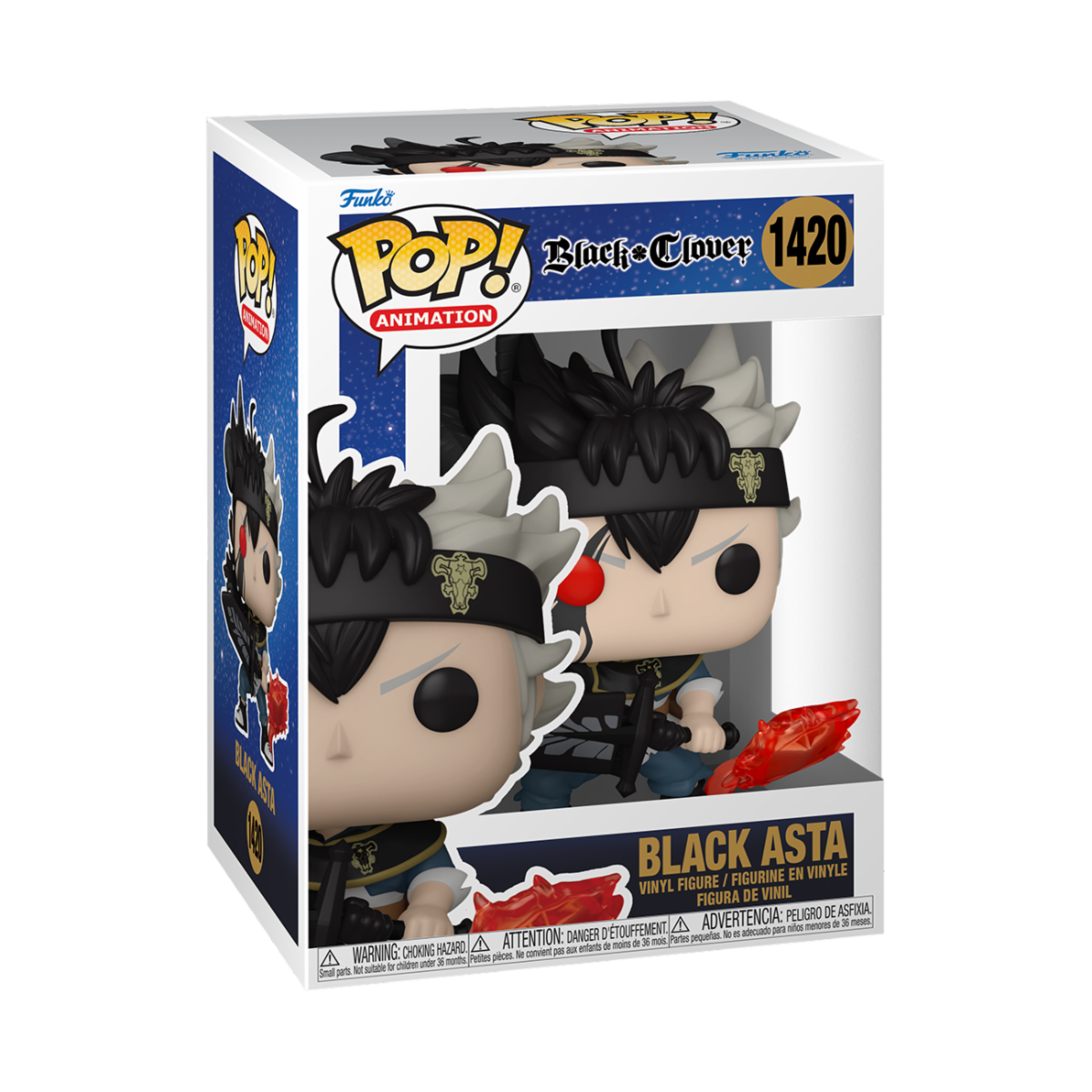 Black Clover - Vinilinė figūrėlė Black Asta, Funko Pop