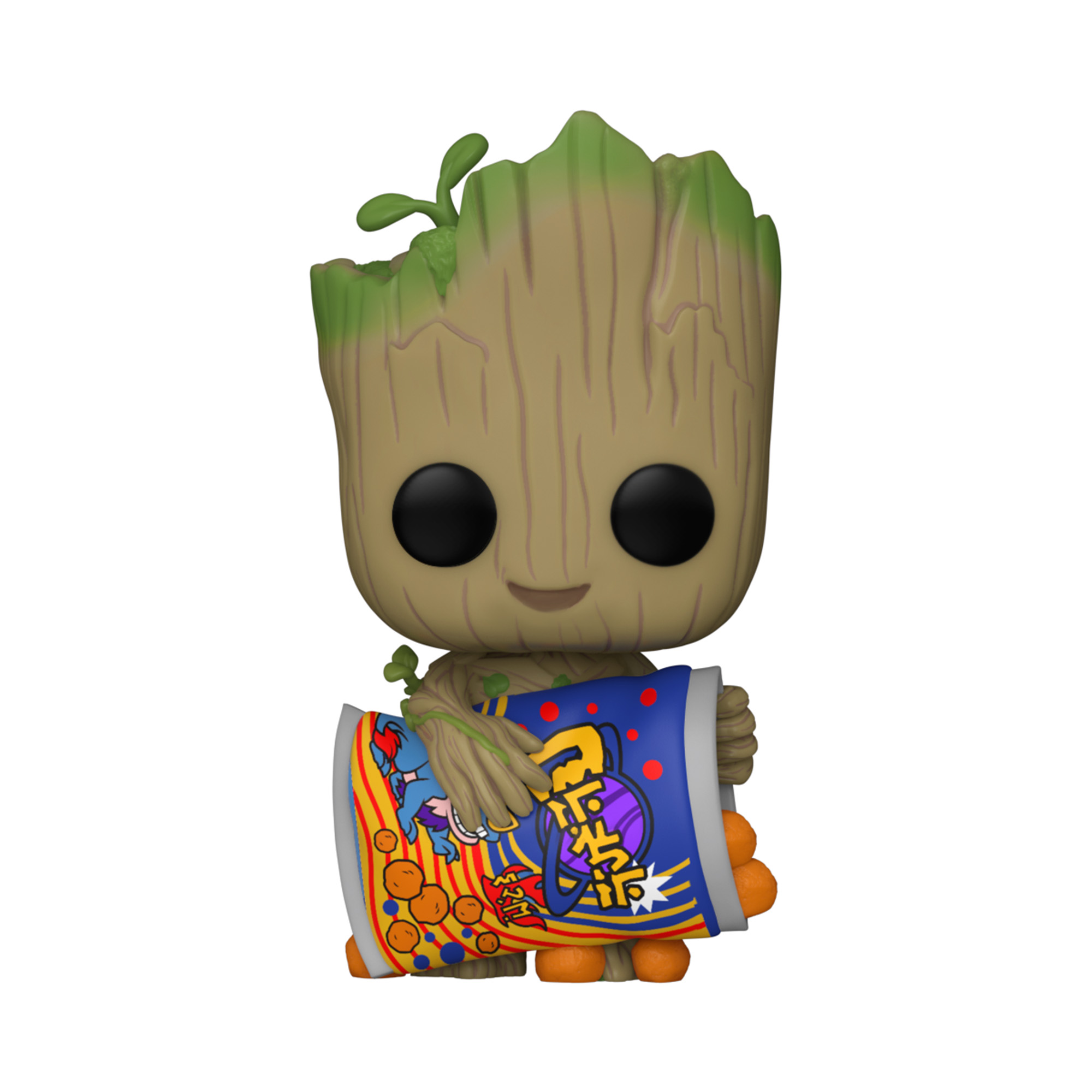I Am Groot - Vinilinė figūrėlė Groot with cheese puffs, Funko Pop - 11.4 cm - Image 2