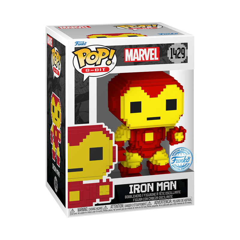 Avengers - Vinilinė figūrėlė Iron Man 8-bit, Funko Pop