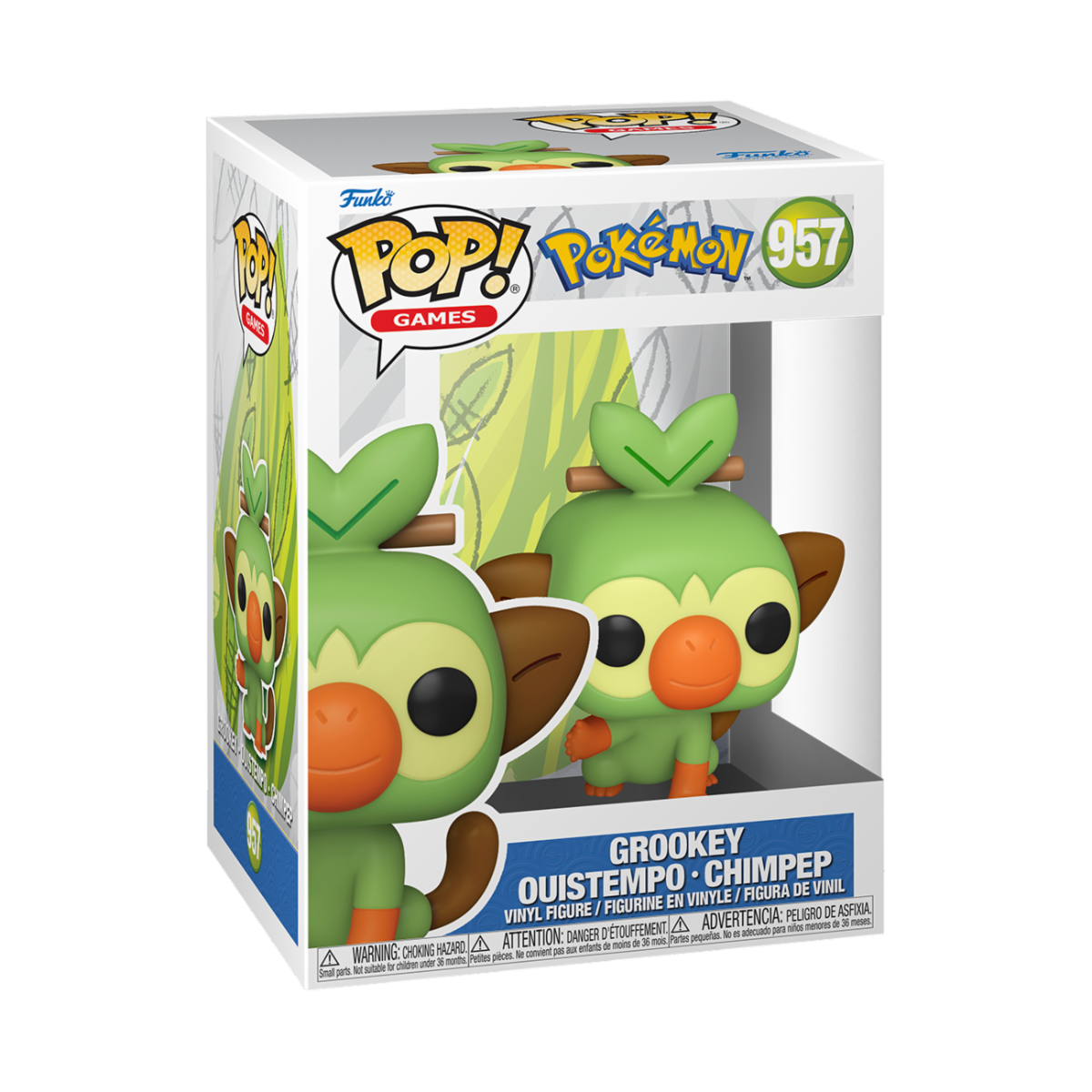 Pokemon - Vinilinė figūrėlė Grookey, Funko Pop