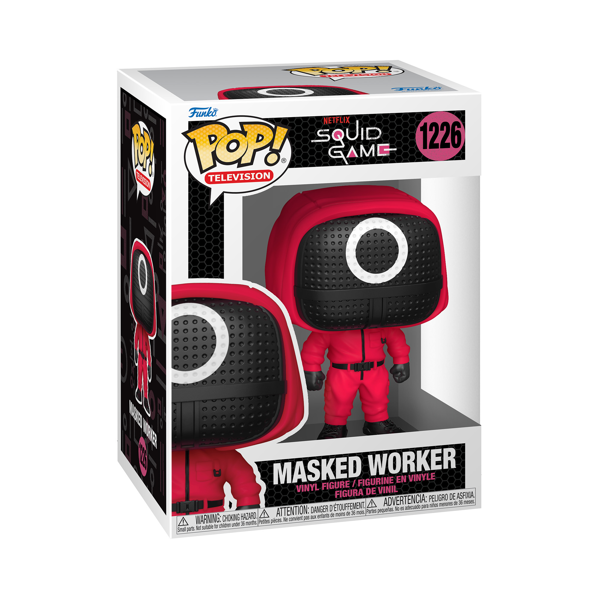 Squid Game – Vinilinė figūrėlė Kaukėtas darbuotojas, Funko Pop - 10 cm