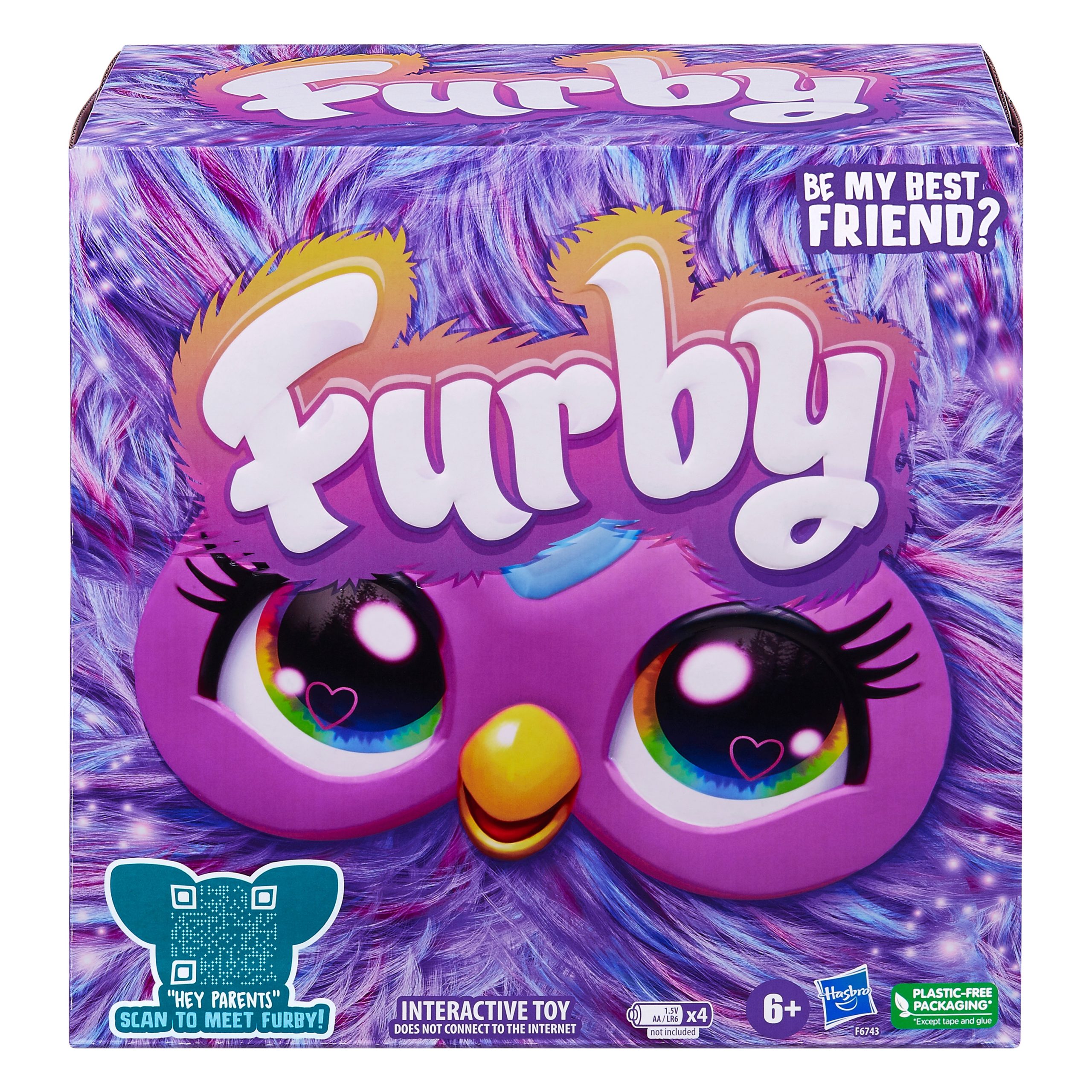 Furby – Interaktyvus gyvūnėlis, violetinis