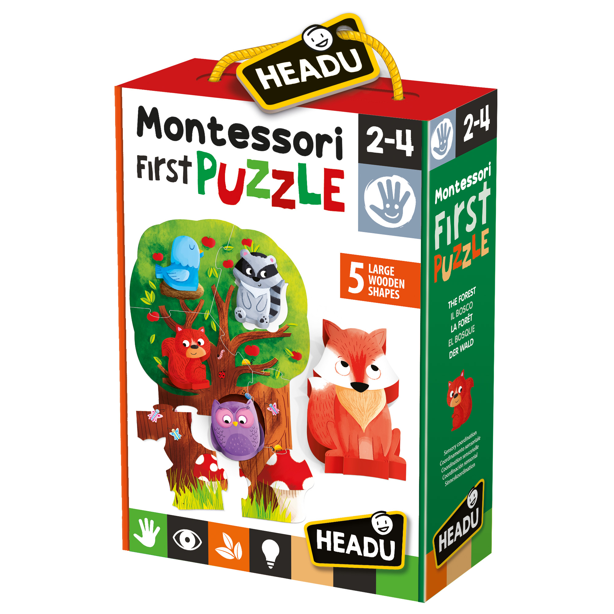 Headu - Montessori pirmoji dėlionė „Miškas“