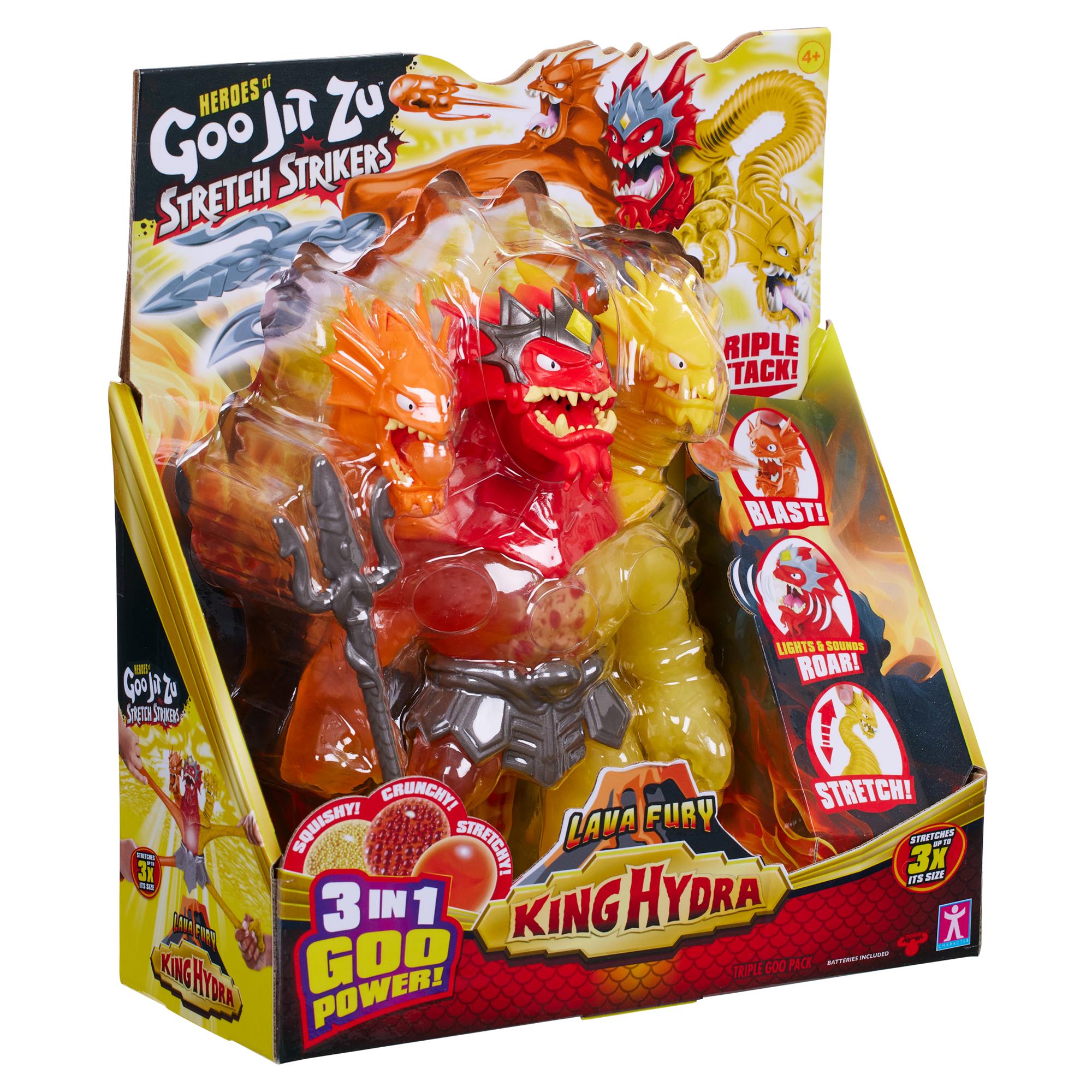 Heroes of Goo Jit Zu – Figūrėlė su šviesomis ir garsais Stretch Strikers karalius Hydra - Image 2