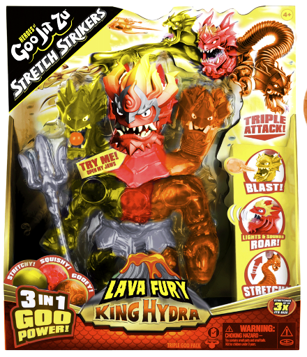 Heroes of Goo Jit Zu – Figūrėlė su šviesomis ir garsais Stretch Strikers karalius Hydra - Image 17