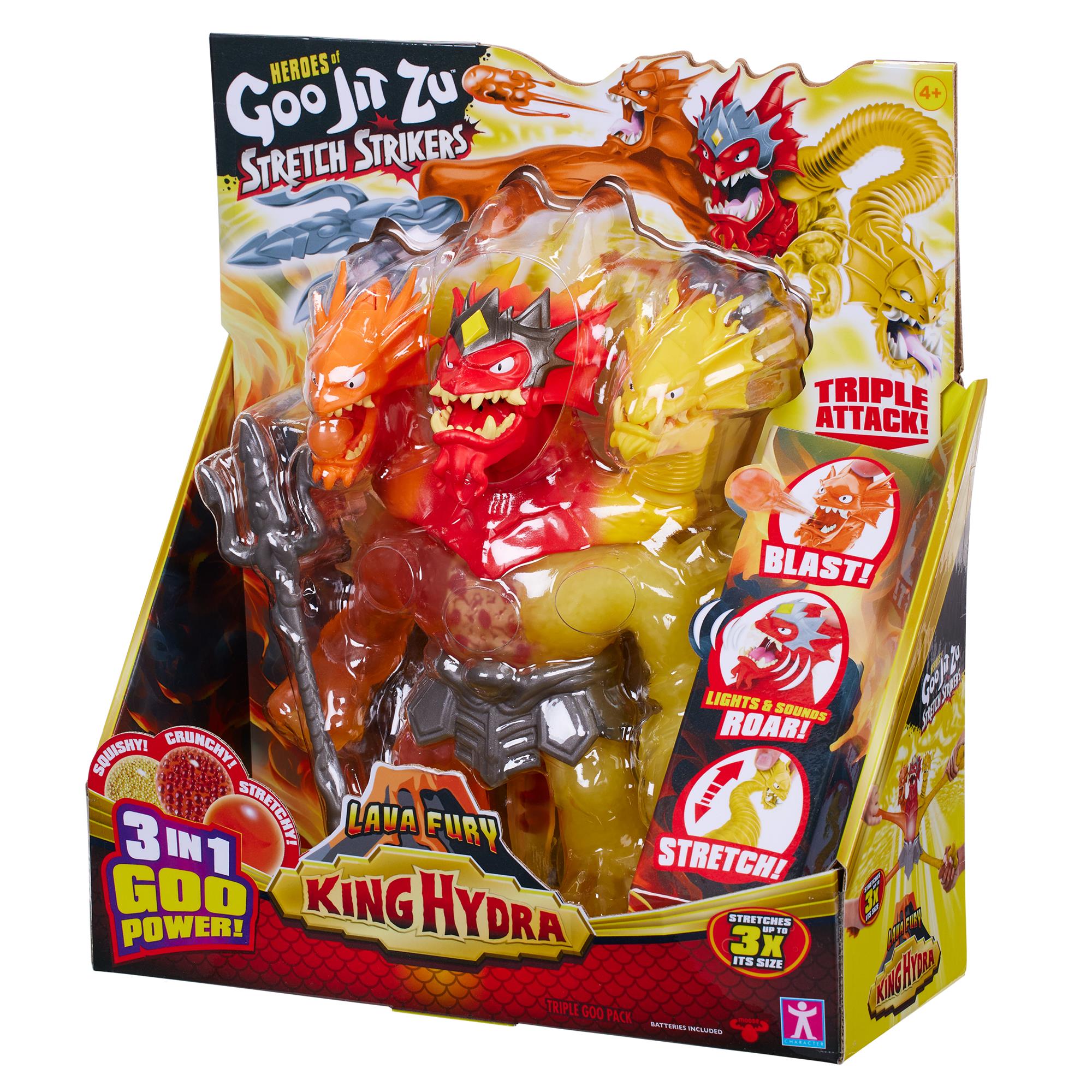 Heroes of Goo Jit Zu – Figūrėlė su šviesomis ir garsais Stretch Strikers karalius Hydra - Image 3