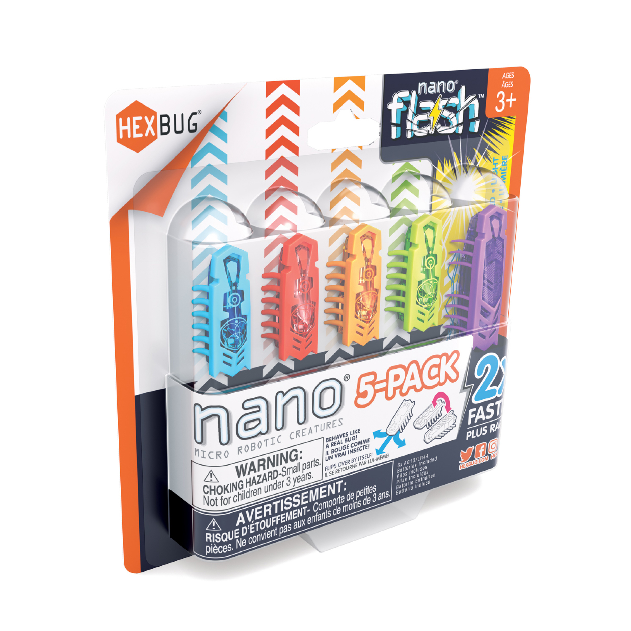 Hexbug - Interaktyvios šviečiančios nano figūrėlės, 5 vnt. - Image 2