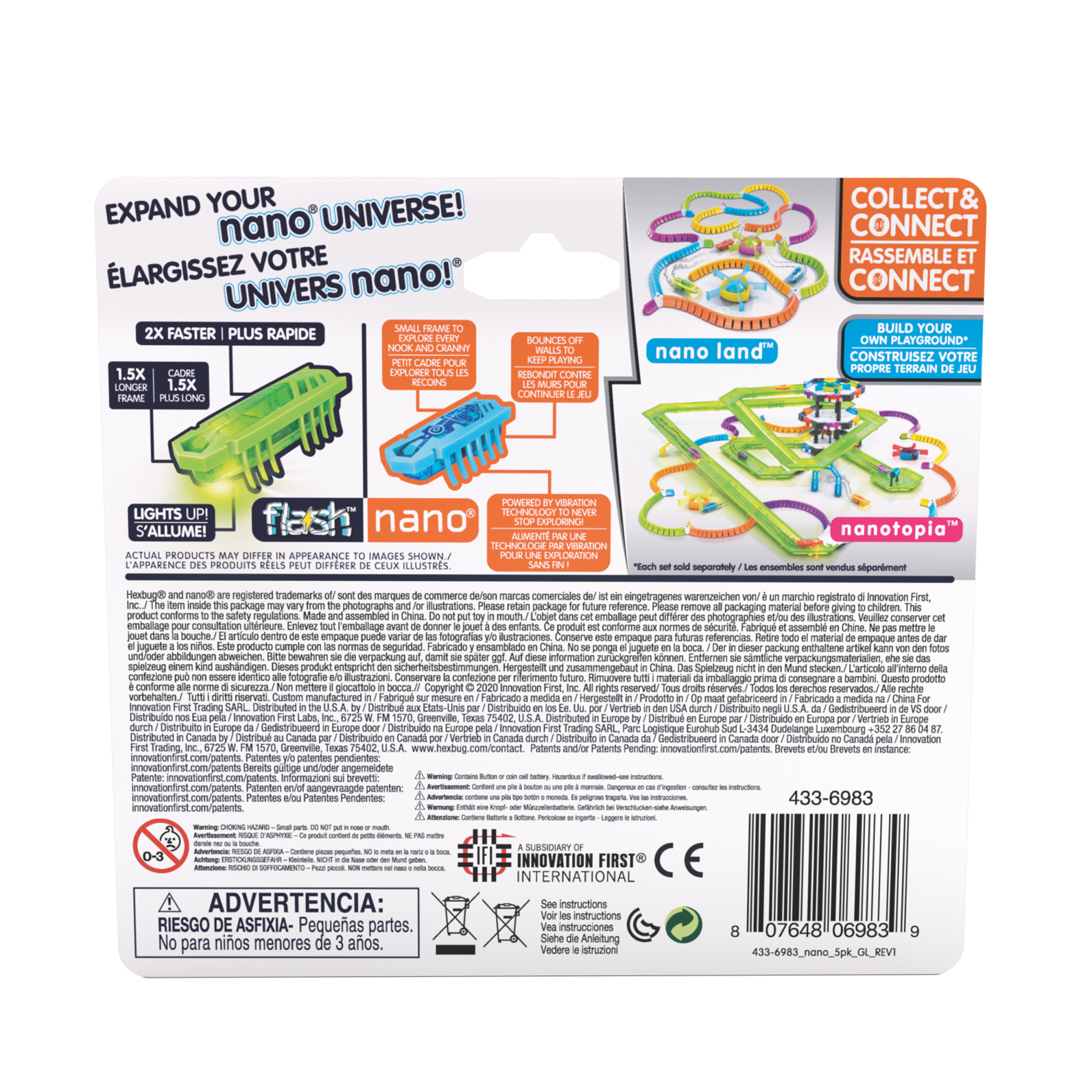 Hexbug - Interaktyvios šviečiančios nano figūrėlės, 5 vnt. - Image 3