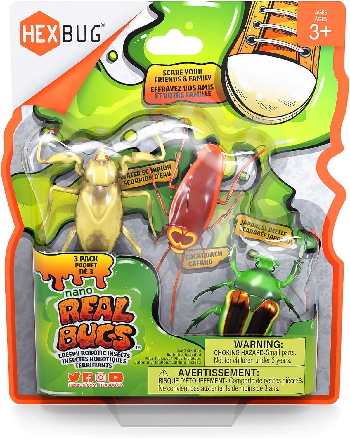 Hexbug – Interaktyvūs nano gyviai, 3 vnt.