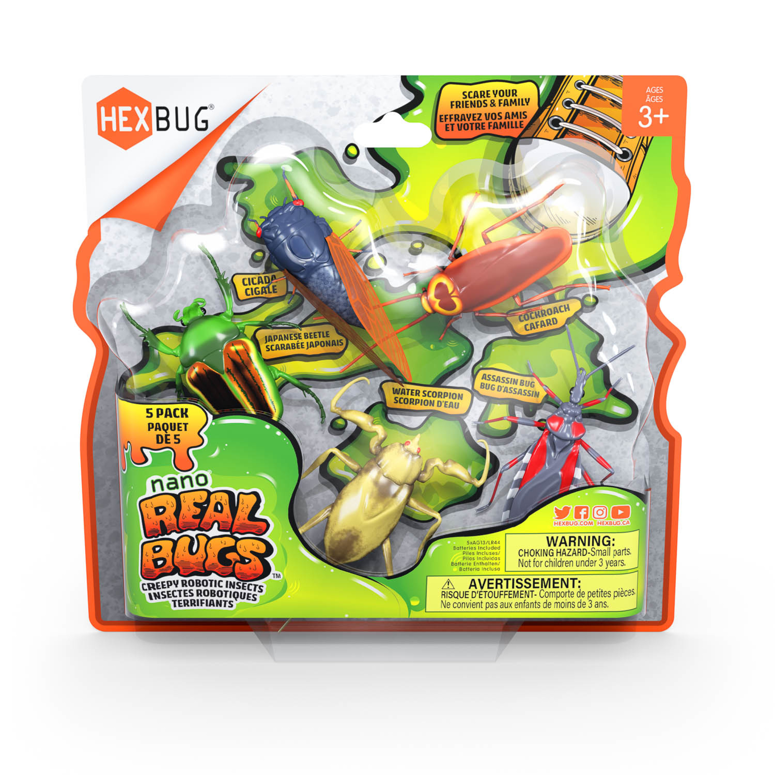 Hexbug - Interaktyvūs nano gyviai, 5 vnt.