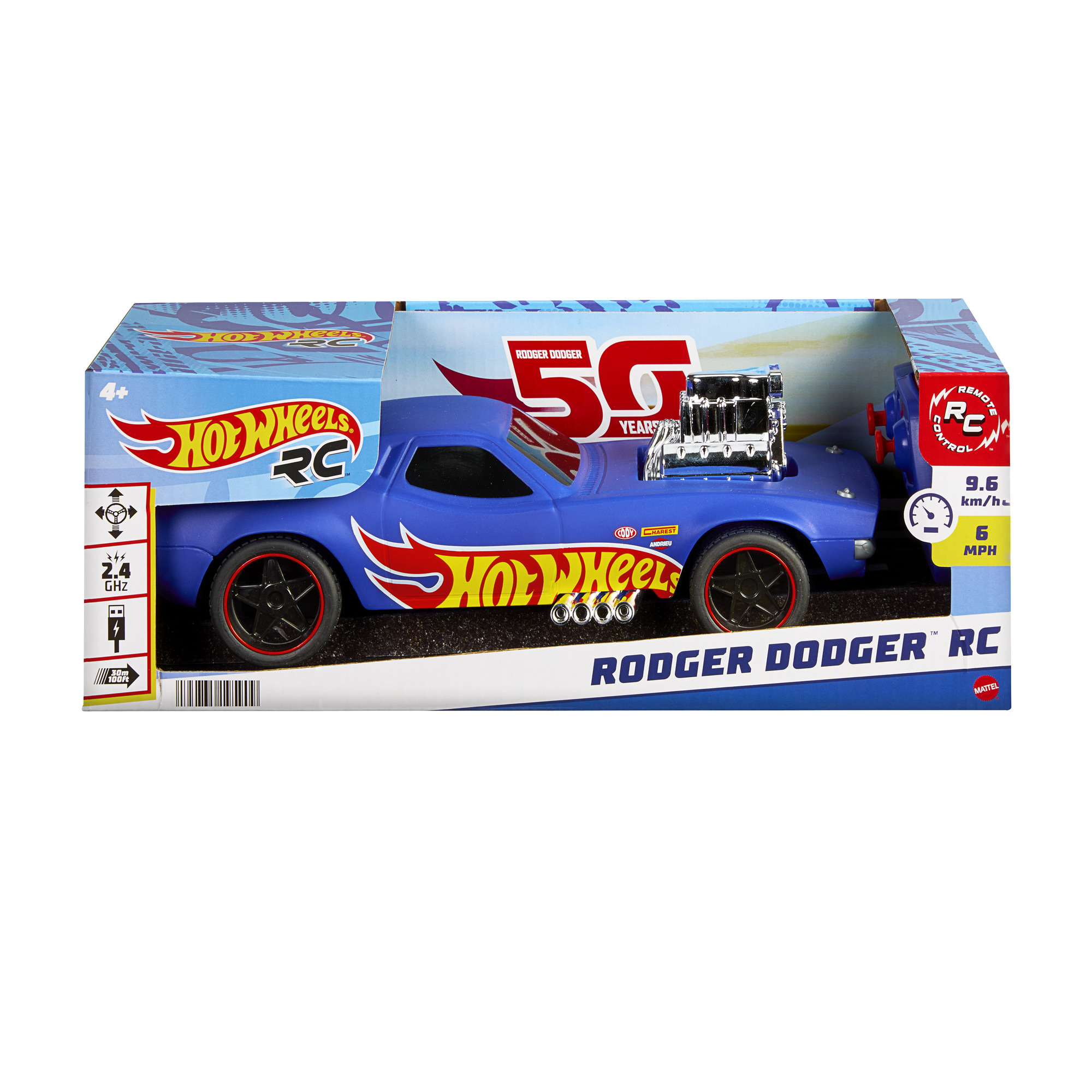 Hot Wheels - RC automodelis Rodger Dodger, HTP54 - Image 5