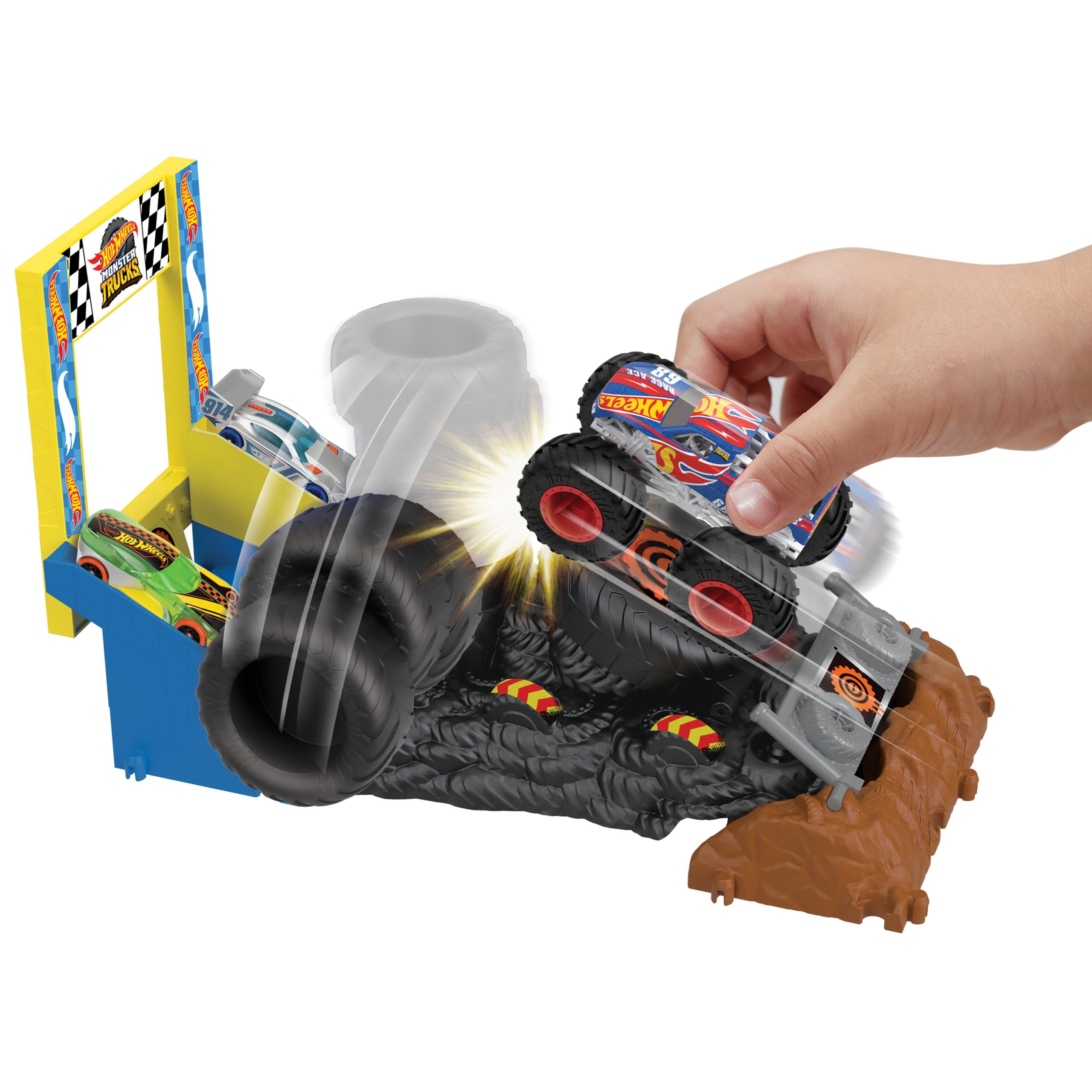 Hot Wheels - Žaidimų rinkinys Džipų monstrų lenktynės, HNB87 - Image 7