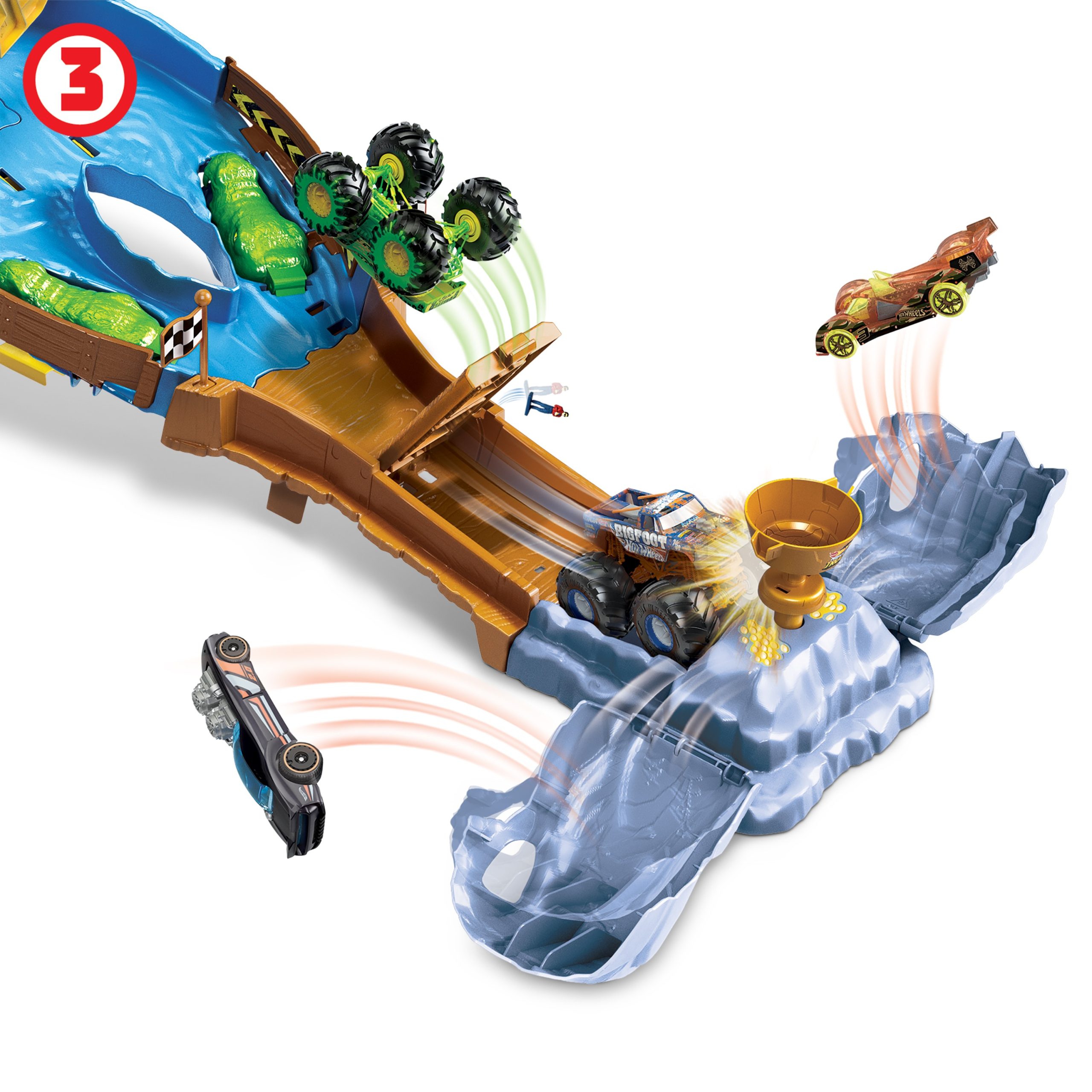 Hot Wheels - Žaidimo rinkinys Nuokalnės lenktynės, HGV12 - Image 5