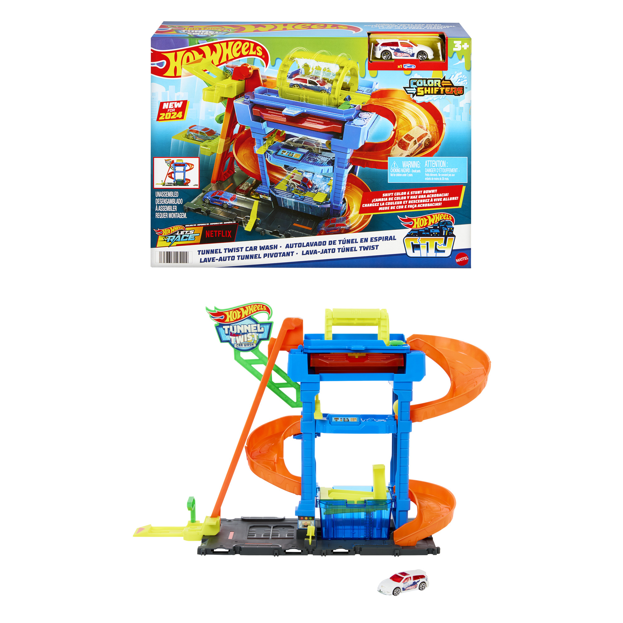 Hot Wheels – Rinkinys „Tunelinė autoplovykla“, HTN80