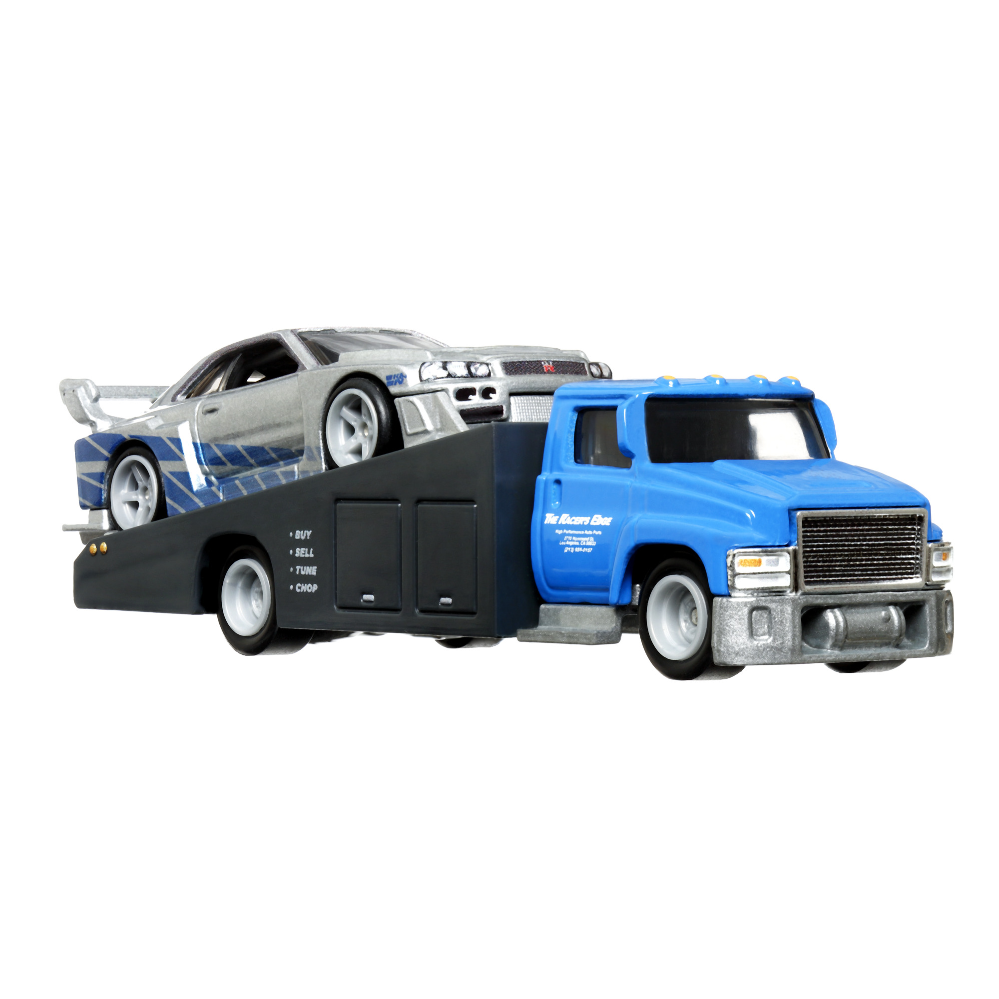 Hot Wheels - Automodeliukas vilkikas su automobiliu, FLF56 - Image 3