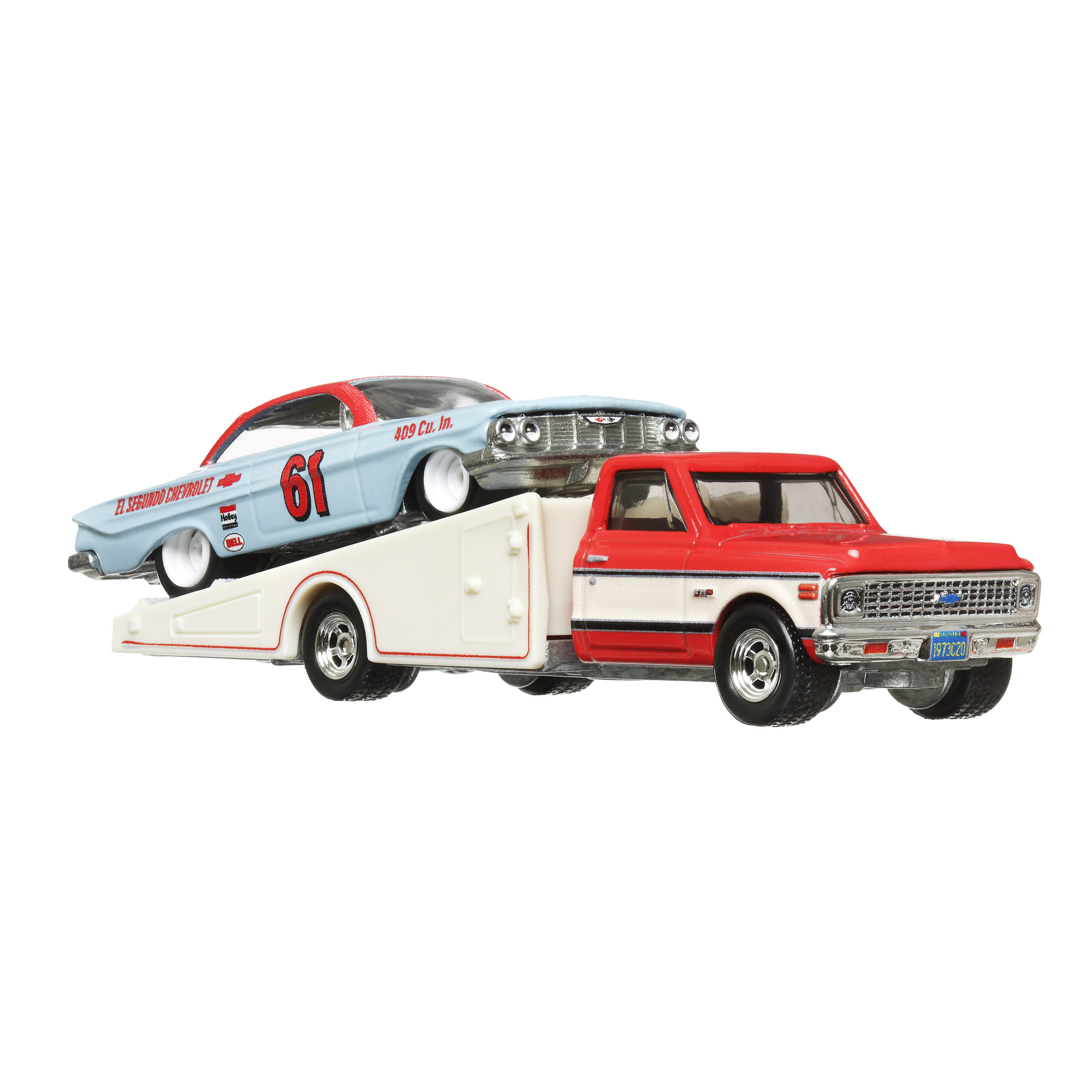 Hot Wheels - Automodeliukas vilkikas su automobiliu, FLF56 - Image 4