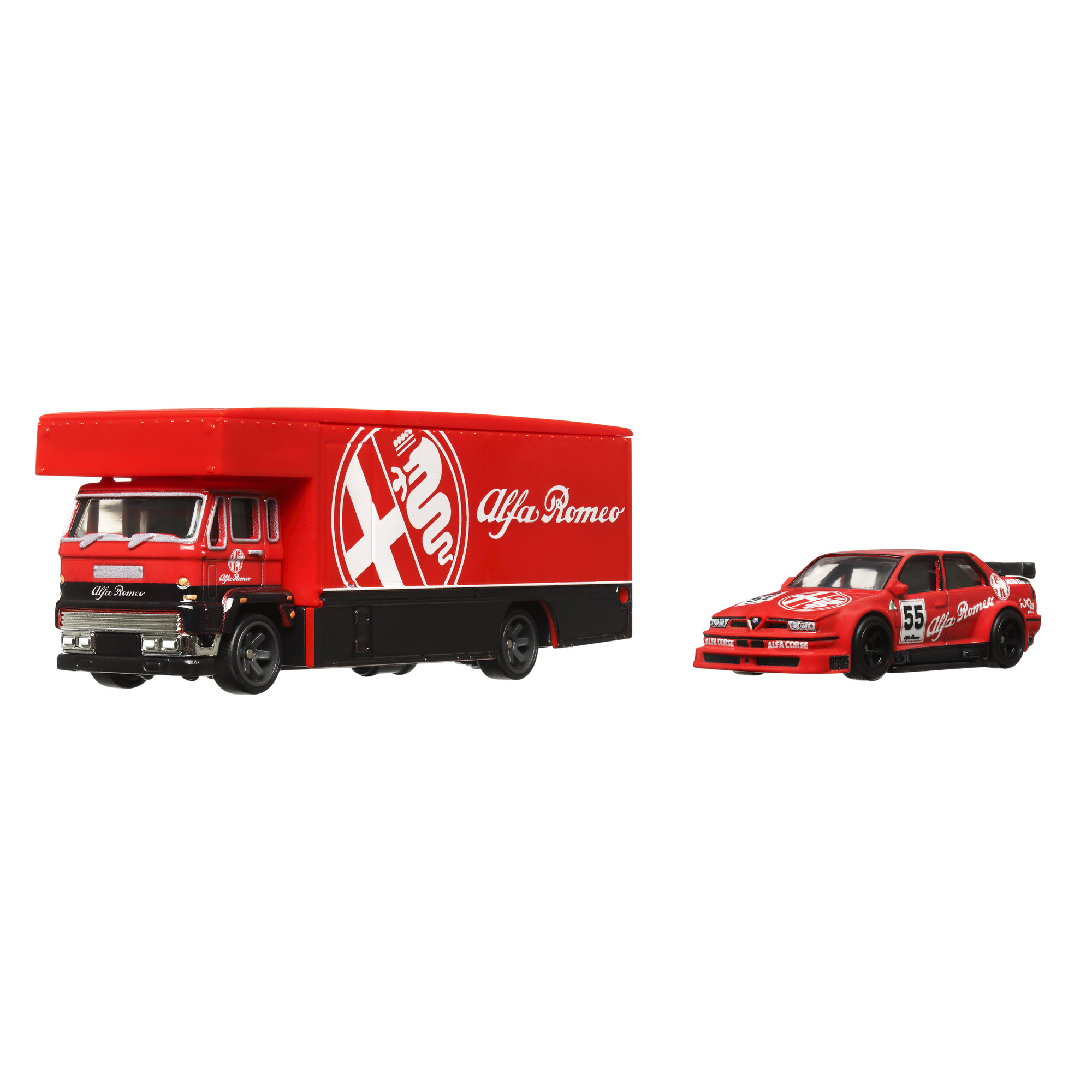 Hot Wheels - Automodeliukas vilkikas su automobiliu, FLF56 - Image 5