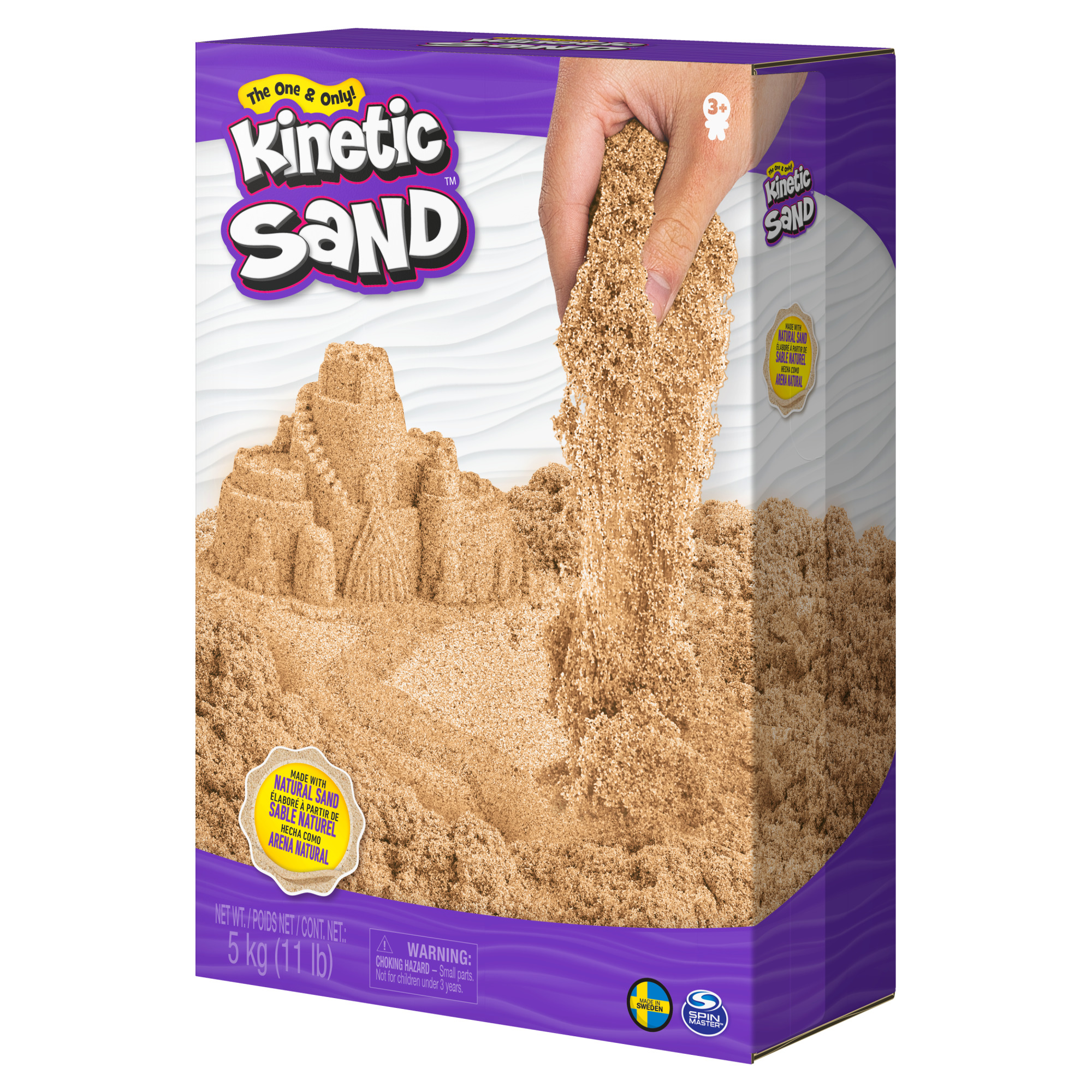Kinetic Sand – Kinetinis smėlis, rudas - 5 kg