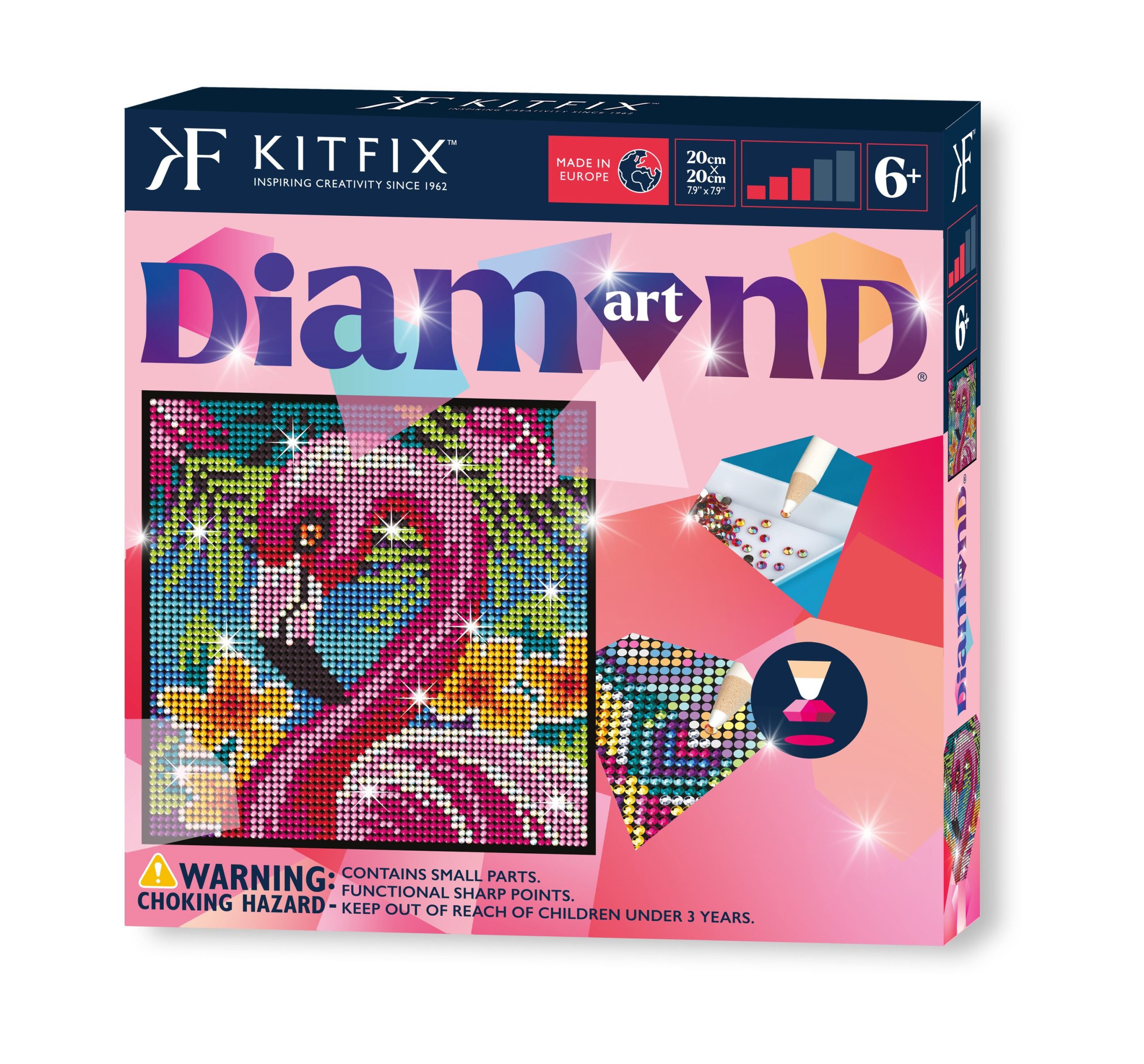 Kitfix DIY – Deimančiukų menas „Flamingas“