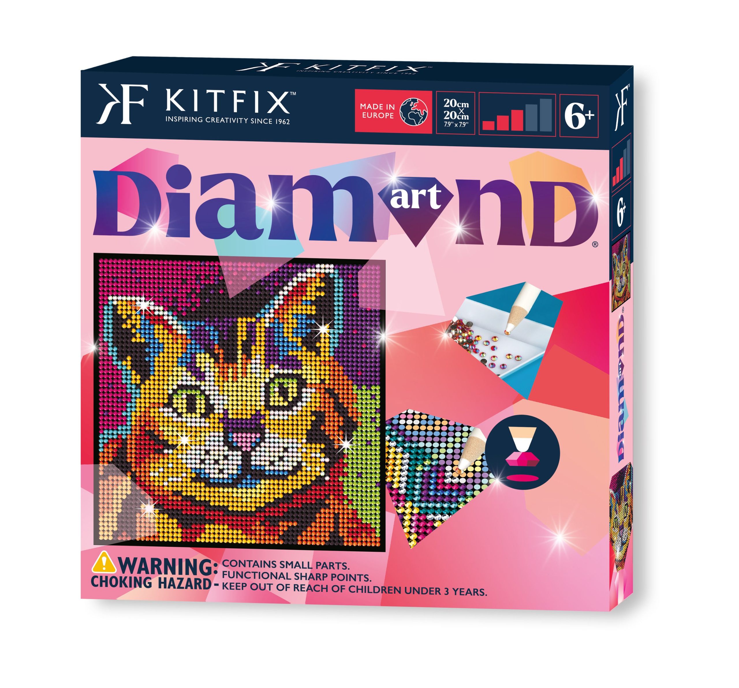 Kitfix DIY – Deimančiukų menas „Kačiukas“