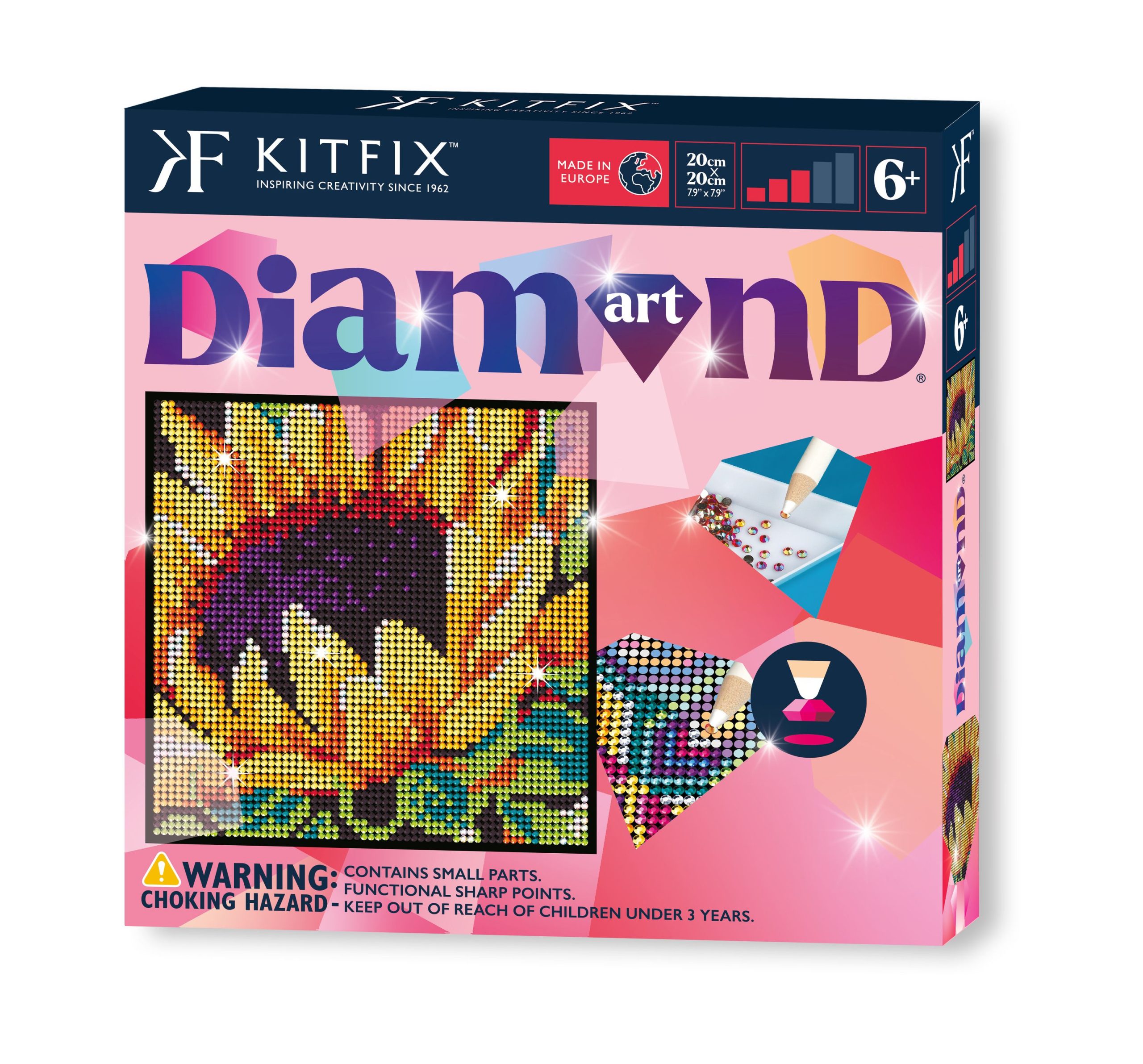 Kitfix DIY – Deimančiukų menas „Saulėgrąža“