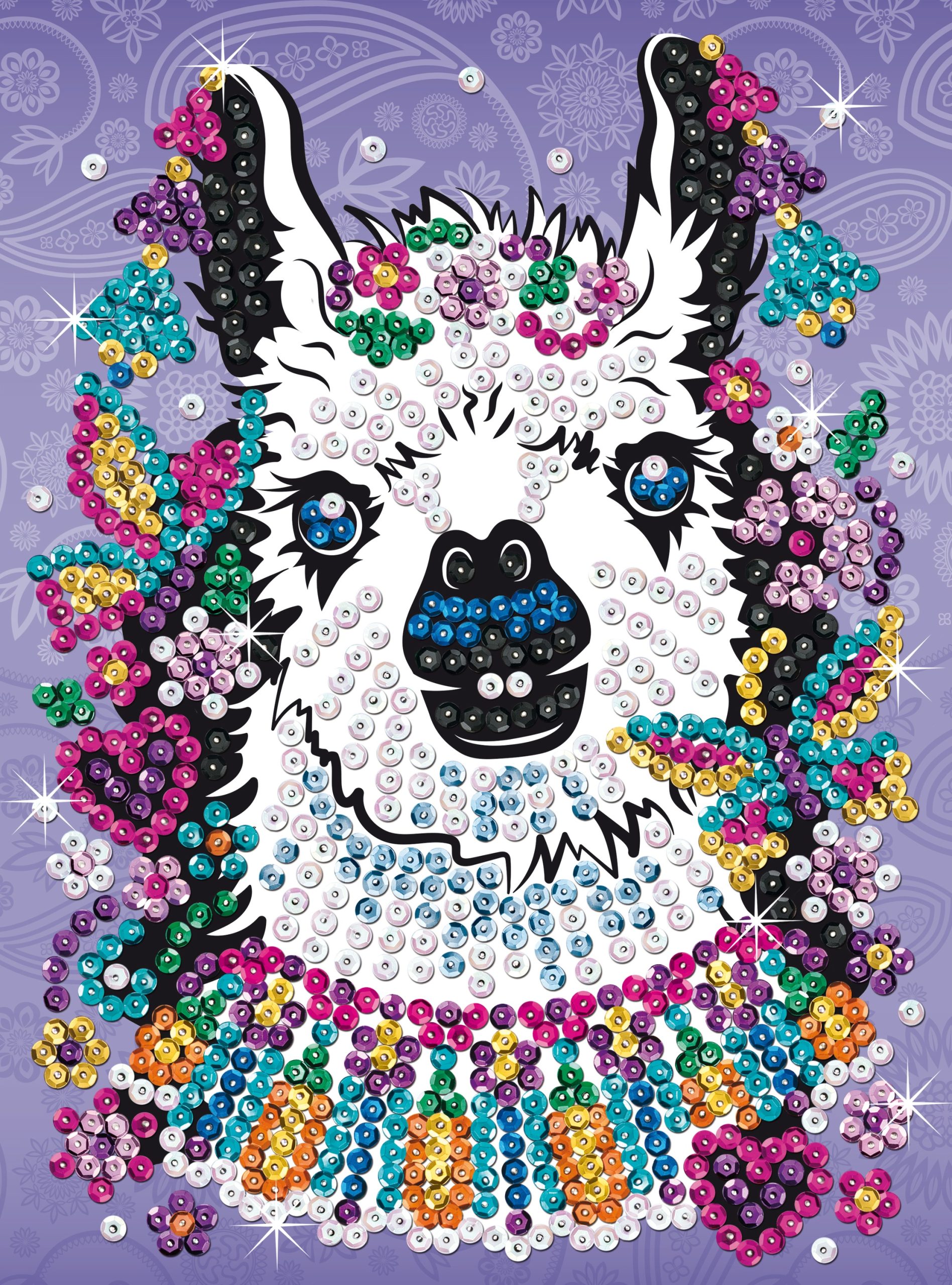 Kitfix DIY – Sequin Art Teen rinkinys „Lama“ - Image 2