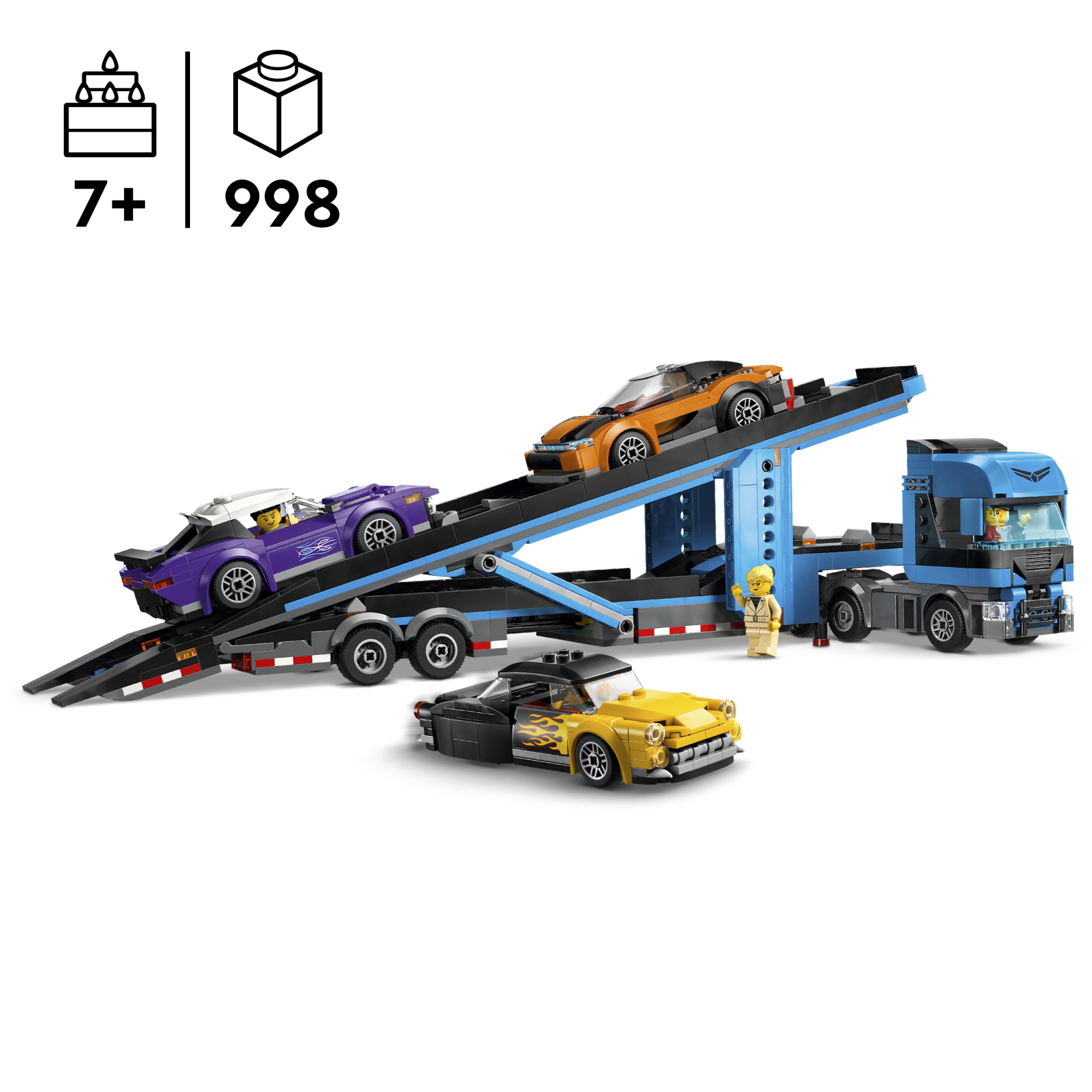 LEGO City - Automobilių transporteris su sportiniais automobiliais - Image 2