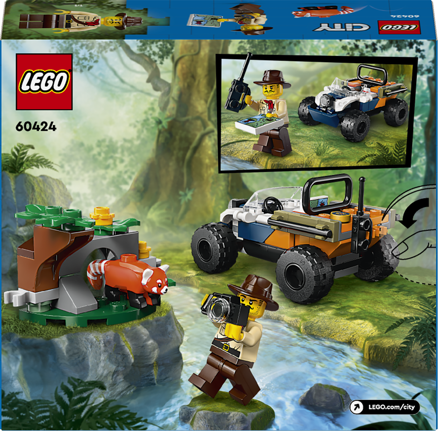 LEGO City - Džiunglių tyrinėtojo keturratis: misija – raudonoji panda - Image 6