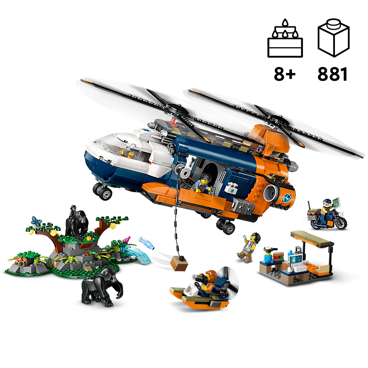 LEGO City - Džiunglių tyrinėtojo sraigtasparnis stovykloje - Image 2