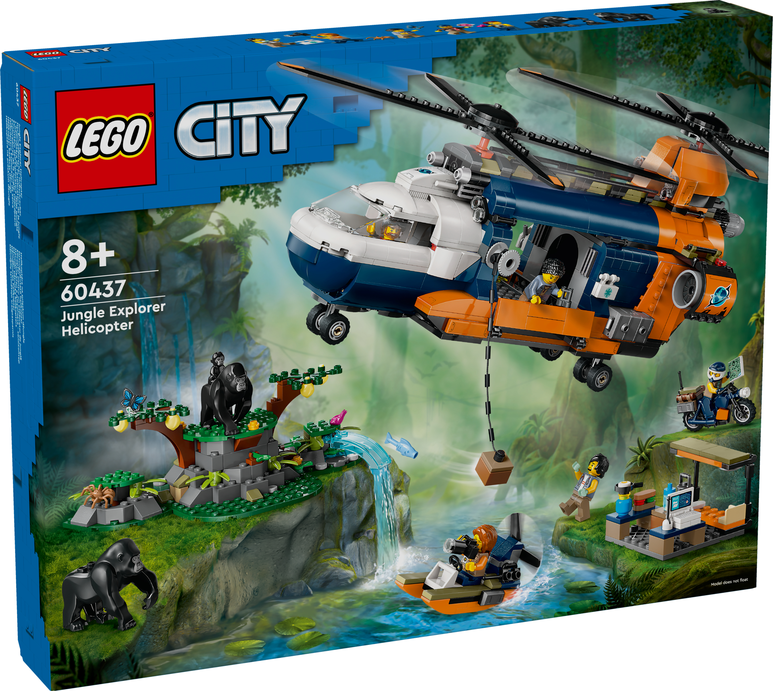 LEGO City - Džiunglių tyrinėtojo sraigtasparnis stovykloje