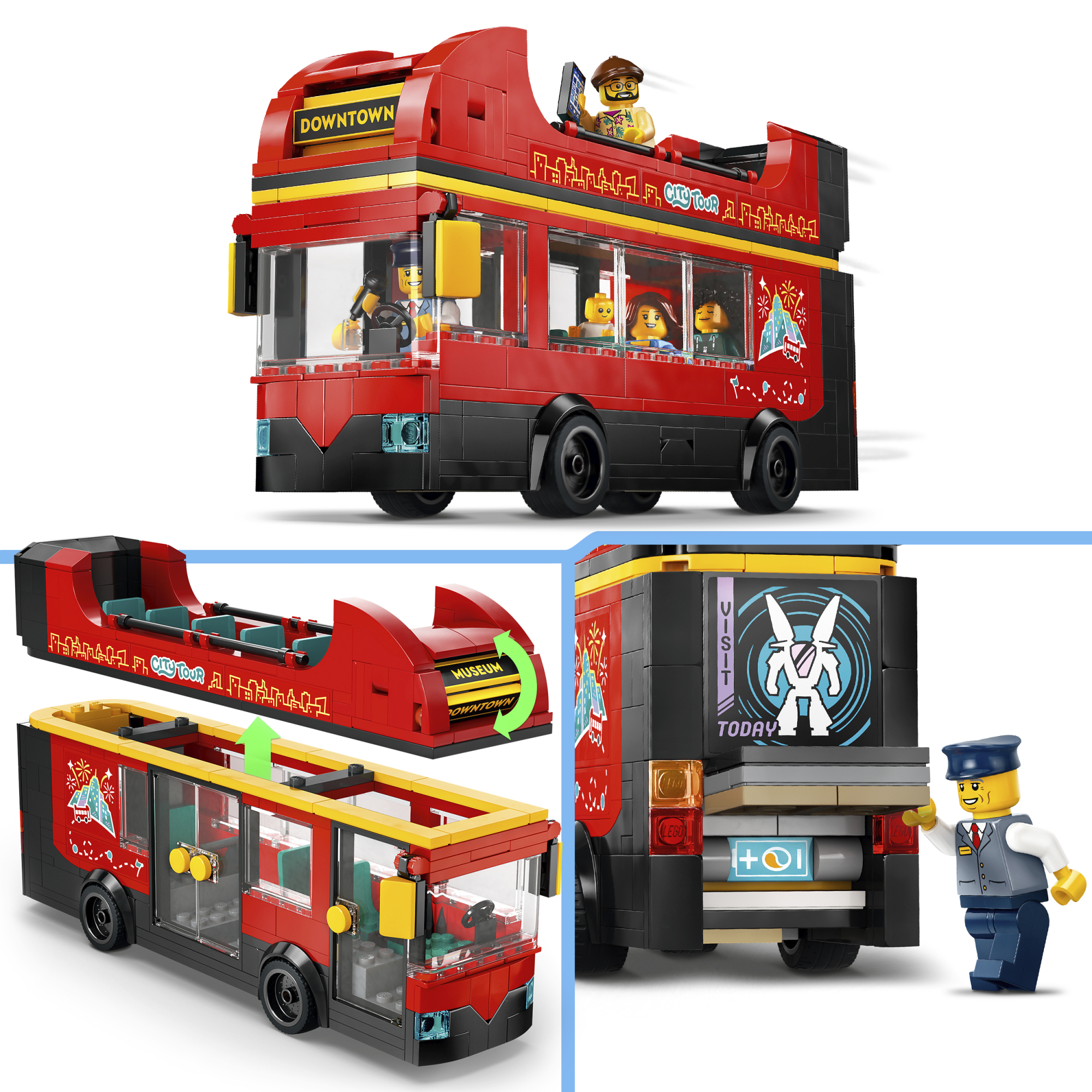 LEGO City - Raudonas dviaukštis apžvalgos autobusas - Image 3