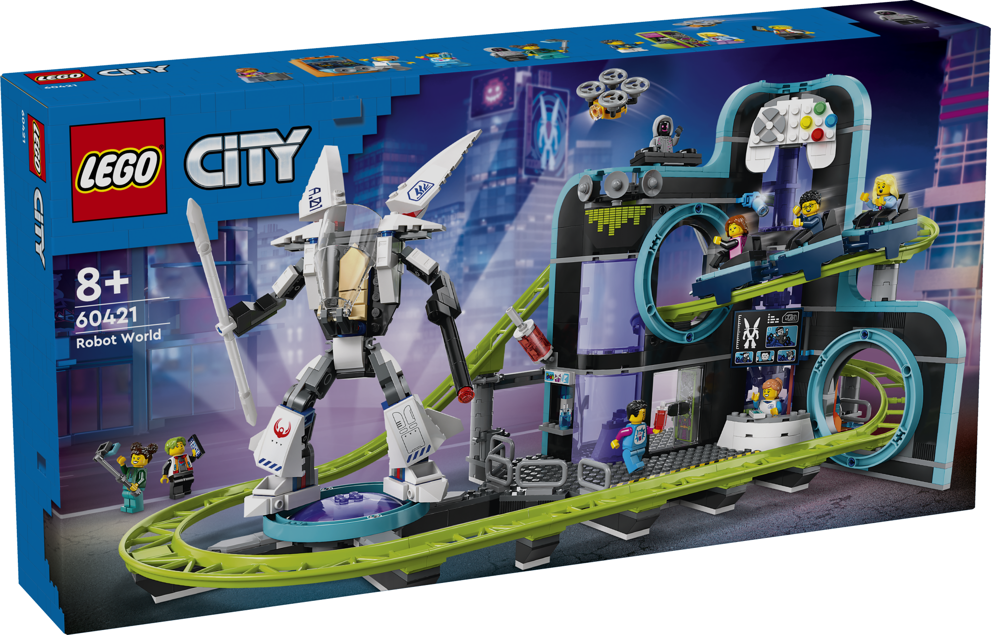 LEGO City - Robotų pasaulio linksmųjų kalnelių parkas