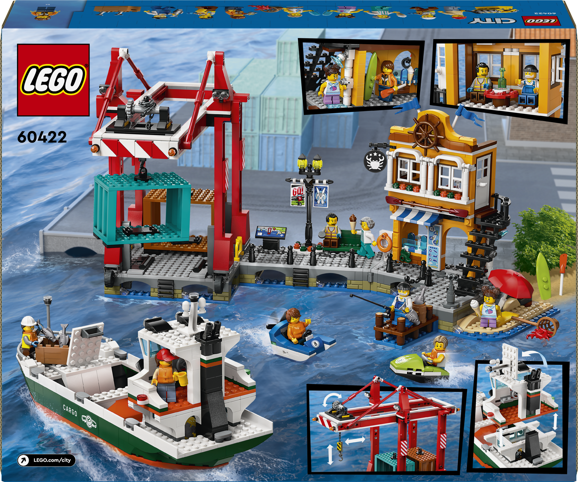 LEGO City – Pajūrio uostas su krovininiu laivu - Image 6