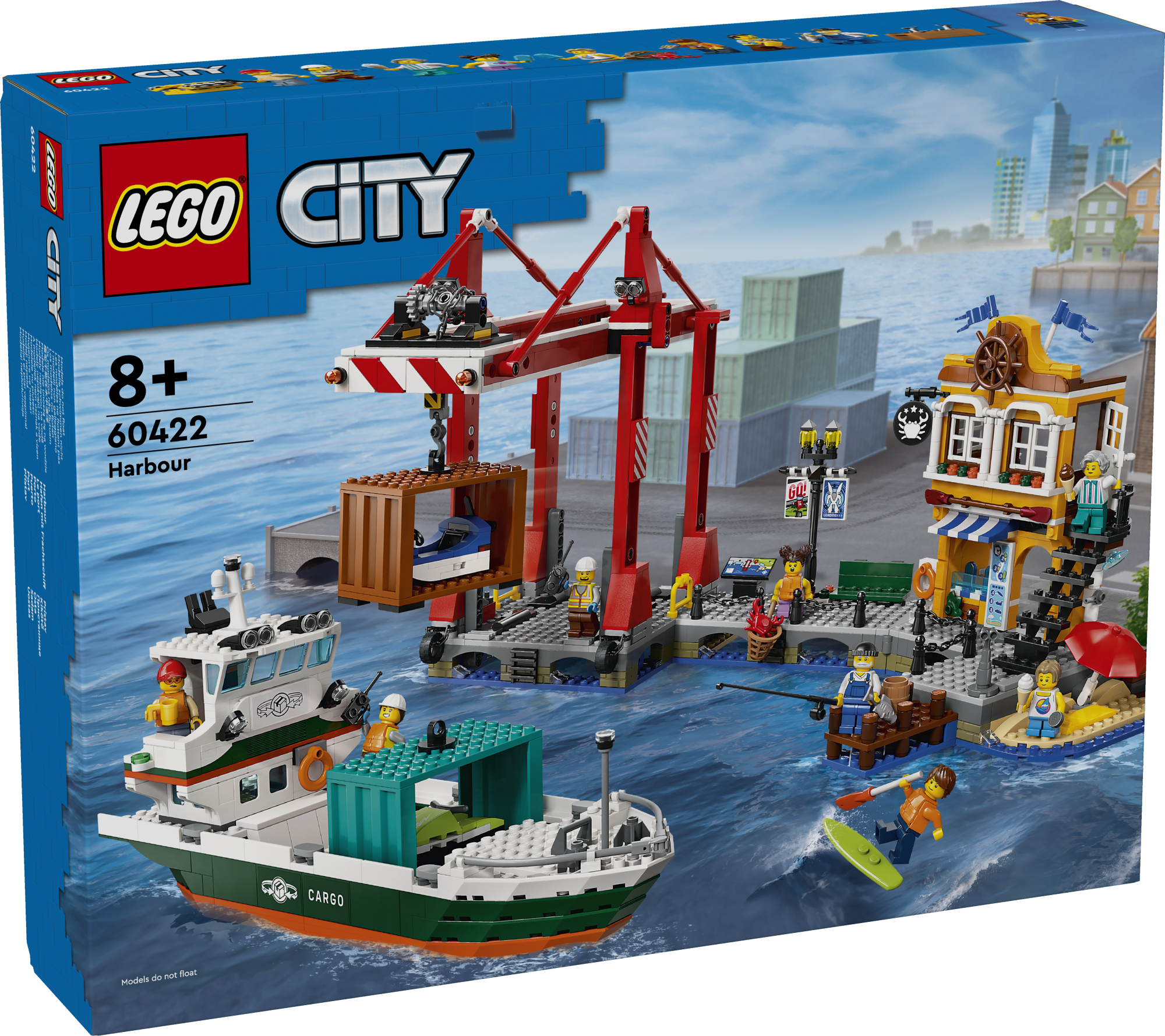 LEGO City – Pajūrio uostas su krovininiu laivu