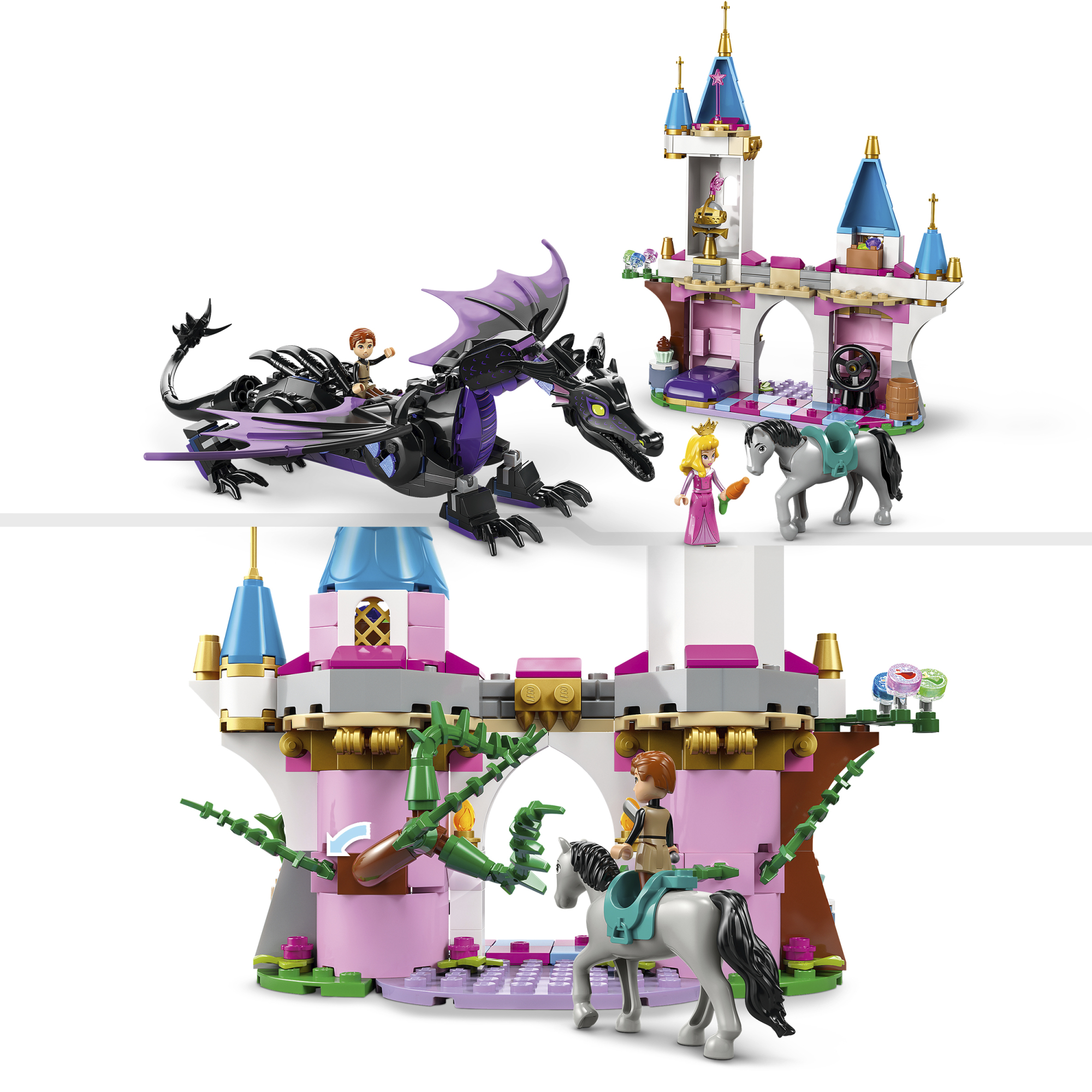 LEGO Disney – Piktadarė drakono pavidalu - Image 3