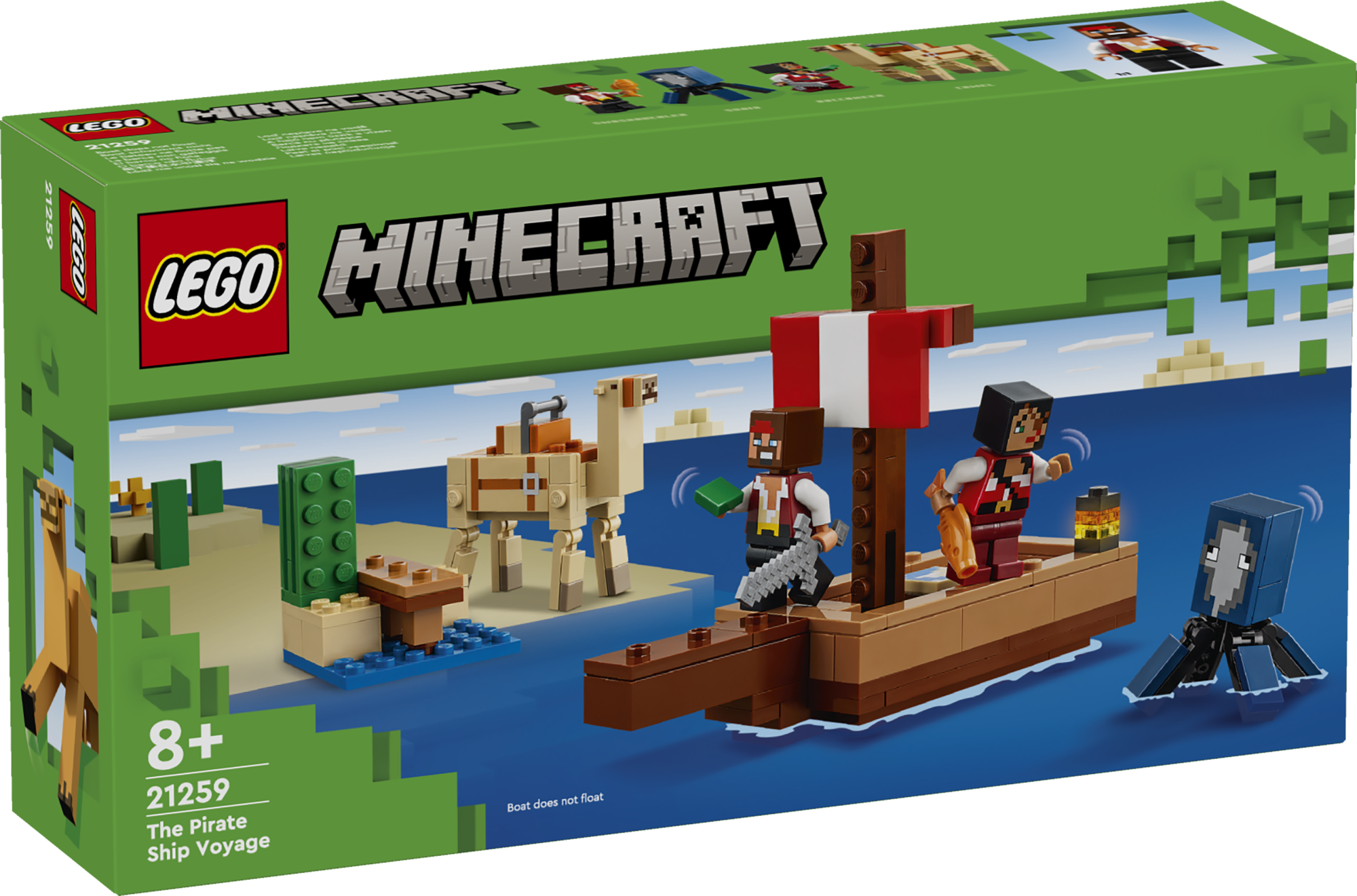 Minecraft - Kelionė piratų laivu, Lego