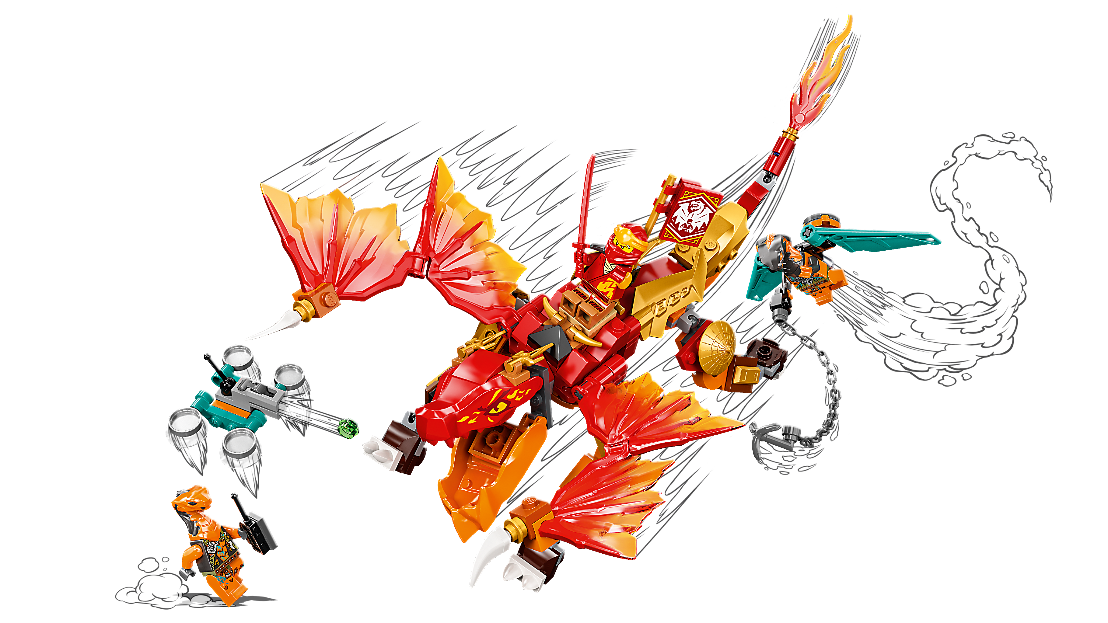 Ninjago - Kai ugnies drakonas EVO, Lego - Image 4