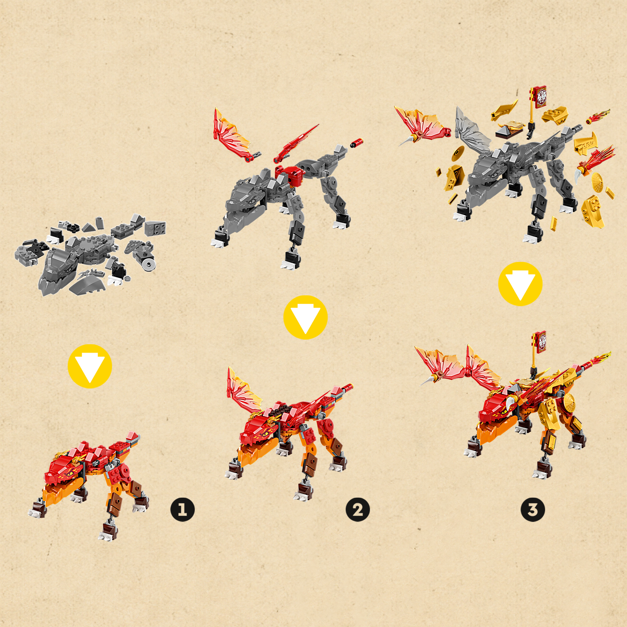 Ninjago - Kai ugnies drakonas EVO, Lego - Image 8